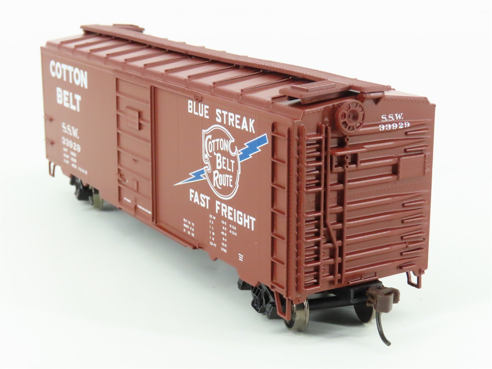 HO Scale Athearn 70333 SSW Cotton Belt Route 40' Single Door Box Car #33929