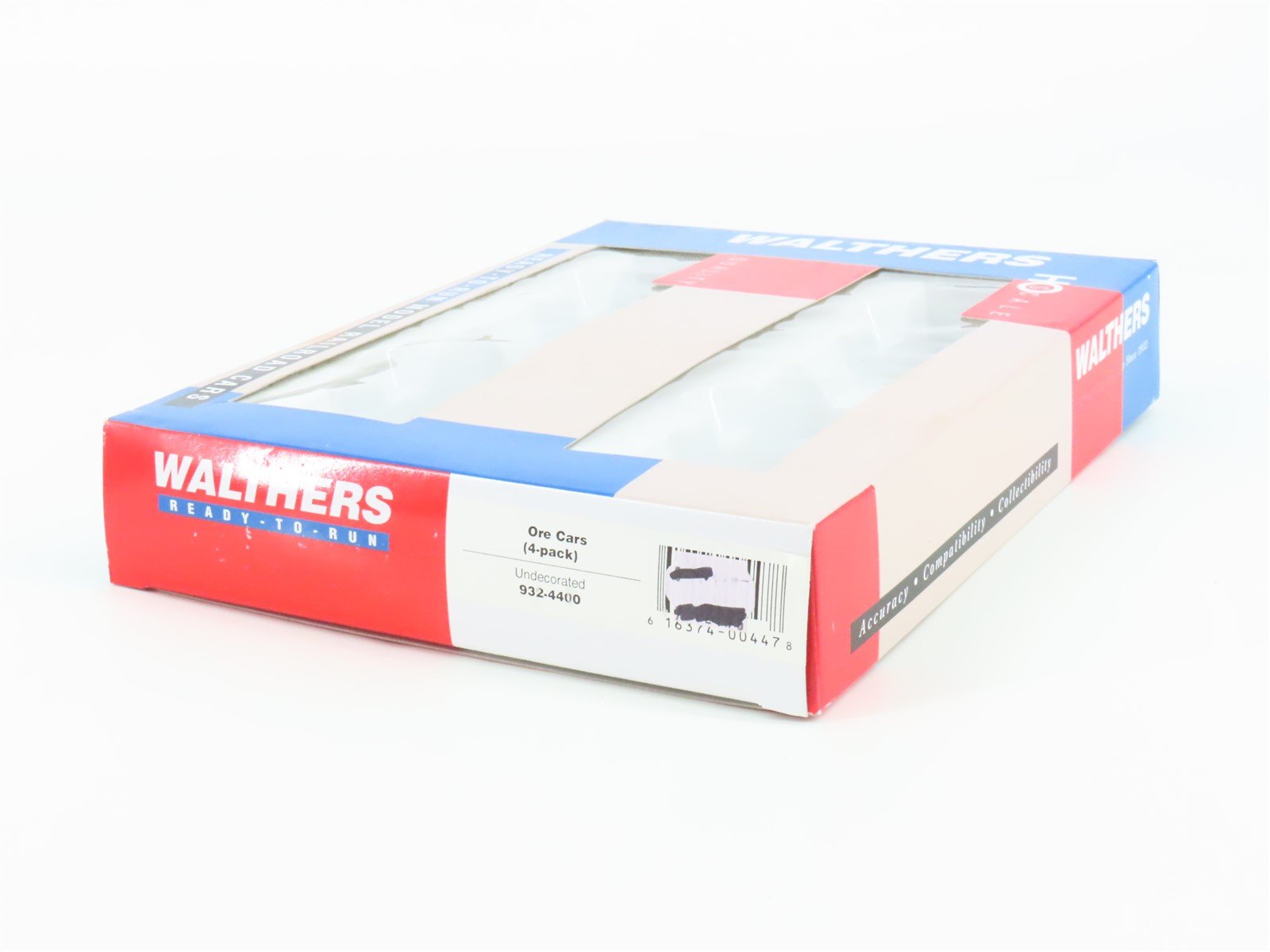 HO Scale Walthers 932-4400 Undecorated Ore Cars 4-Pack