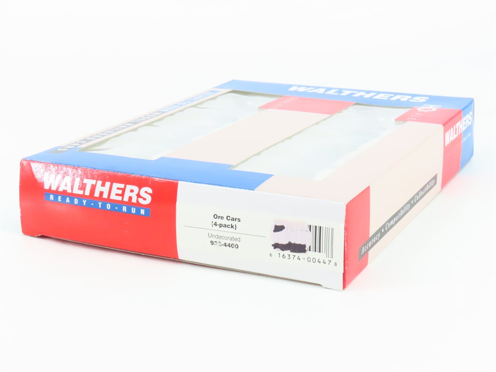 HO Scale Walthers 932-4400 Undecorated Ore Cars 4-Pack