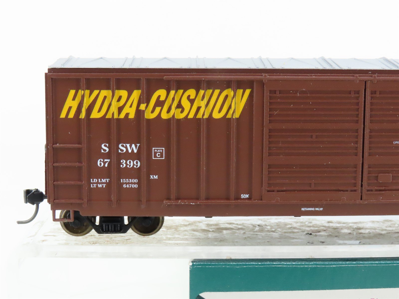 HO Scale LBF 2303 SSW Cotton Belt 50' FMC Welded Side Box Car #67399