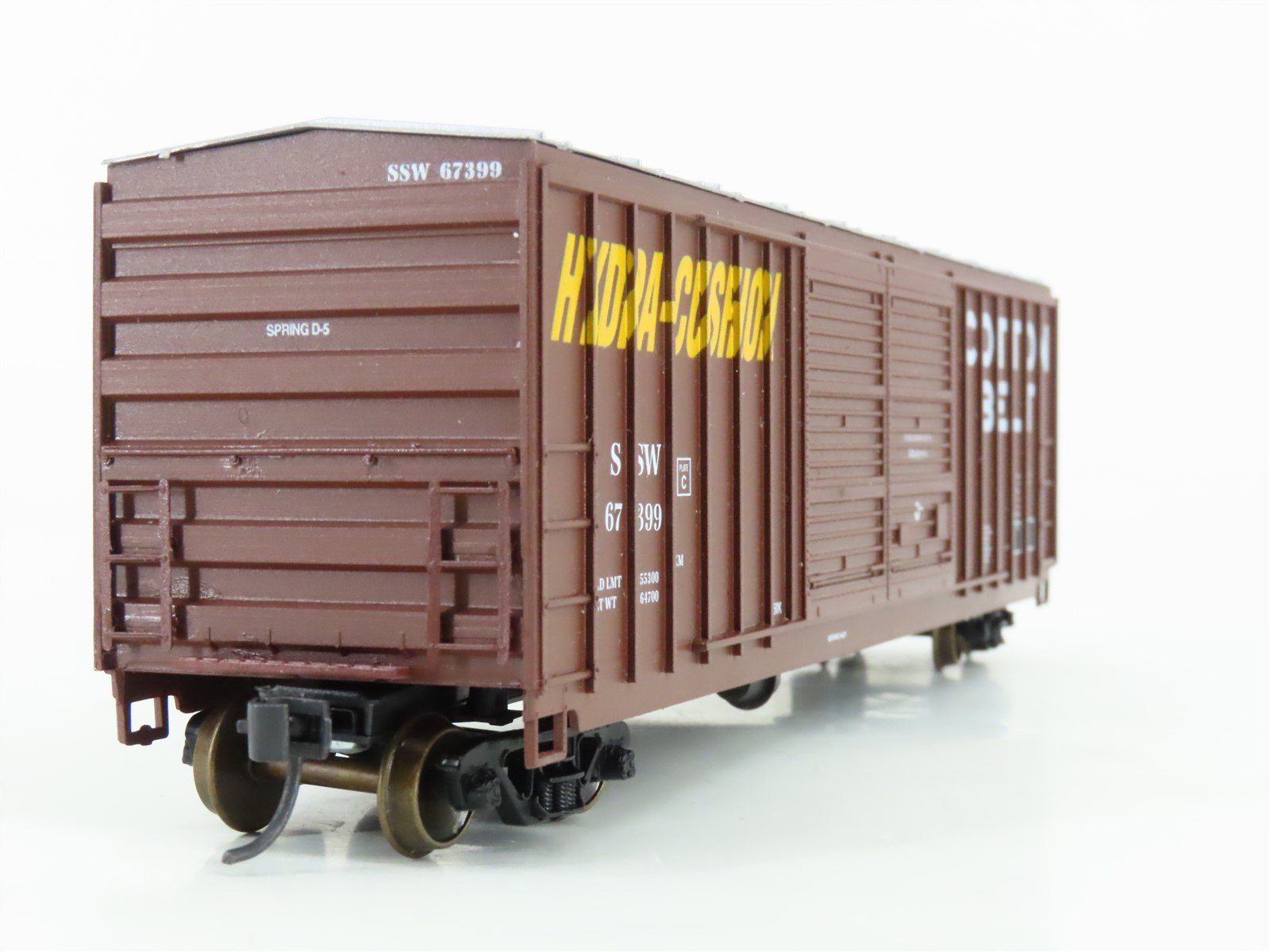 HO Scale LBF 2303 SSW Cotton Belt 50' FMC Welded Side Box Car #67399