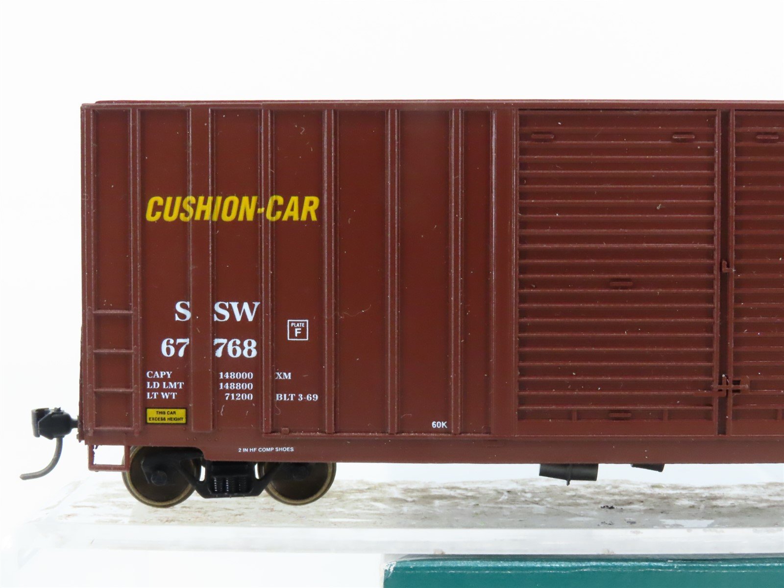 HO Scale LBF 1338 SSW Cotton Belt 50' Double Door Hi-Cube Box Car #67768