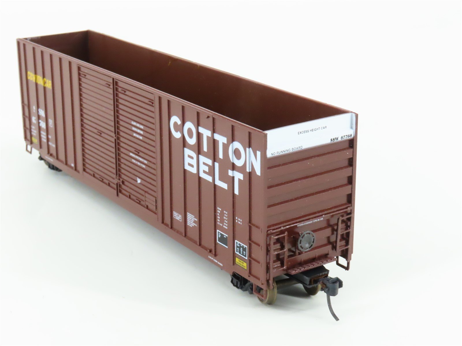 HO Scale LBF 1338 SSW Cotton Belt 50' Double Door Hi-Cube Box Car #67768