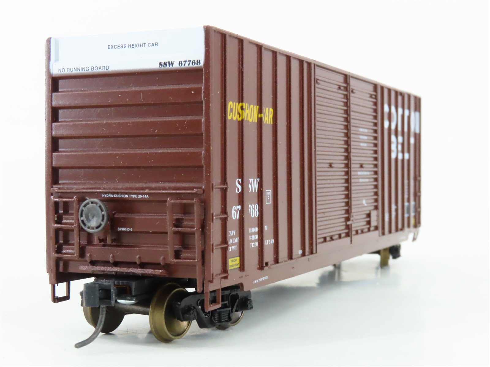 HO Scale LBF 1338 SSW Cotton Belt 50' Double Door Hi-Cube Box Car #67768