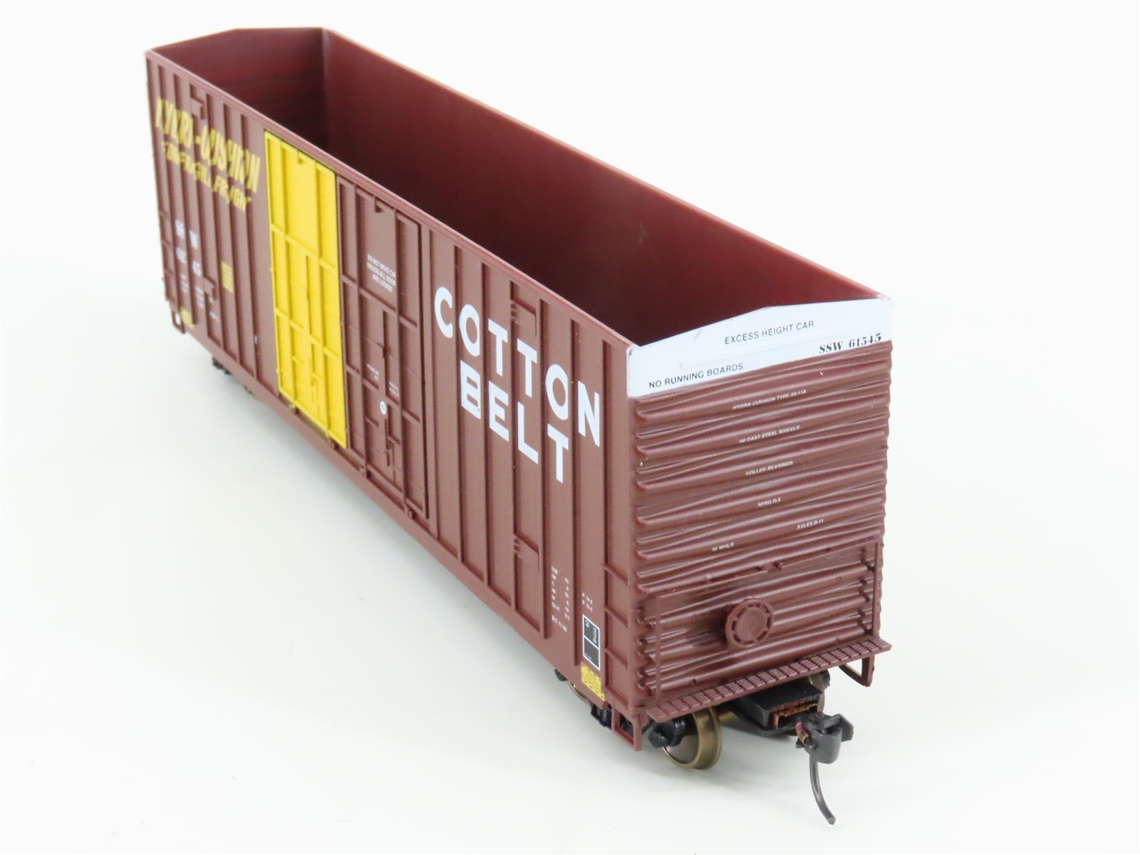 HO Scale LBF 1395 SSW Cotton Belt 50' Double Plug Door Hi-Cube Box Car #61545