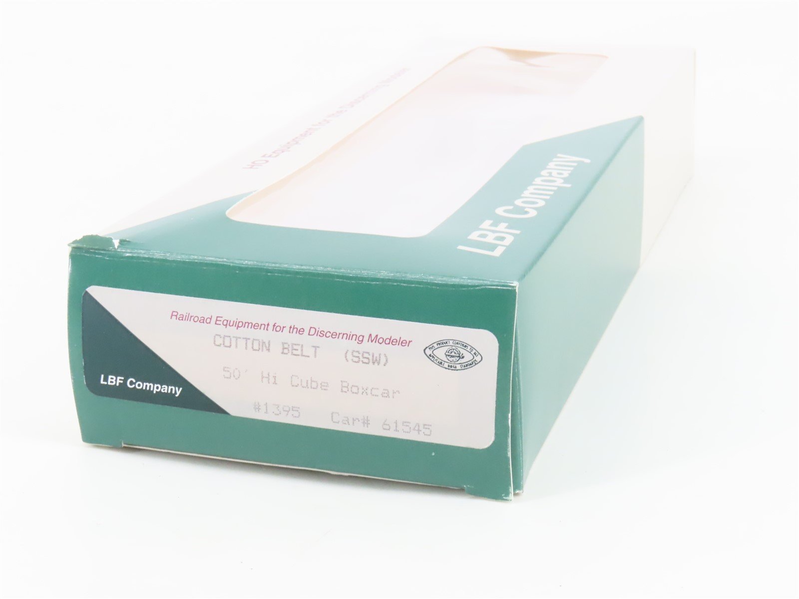 HO Scale LBF 1395 SSW Cotton Belt 50' Double Plug Door Hi-Cube Box Car #61545