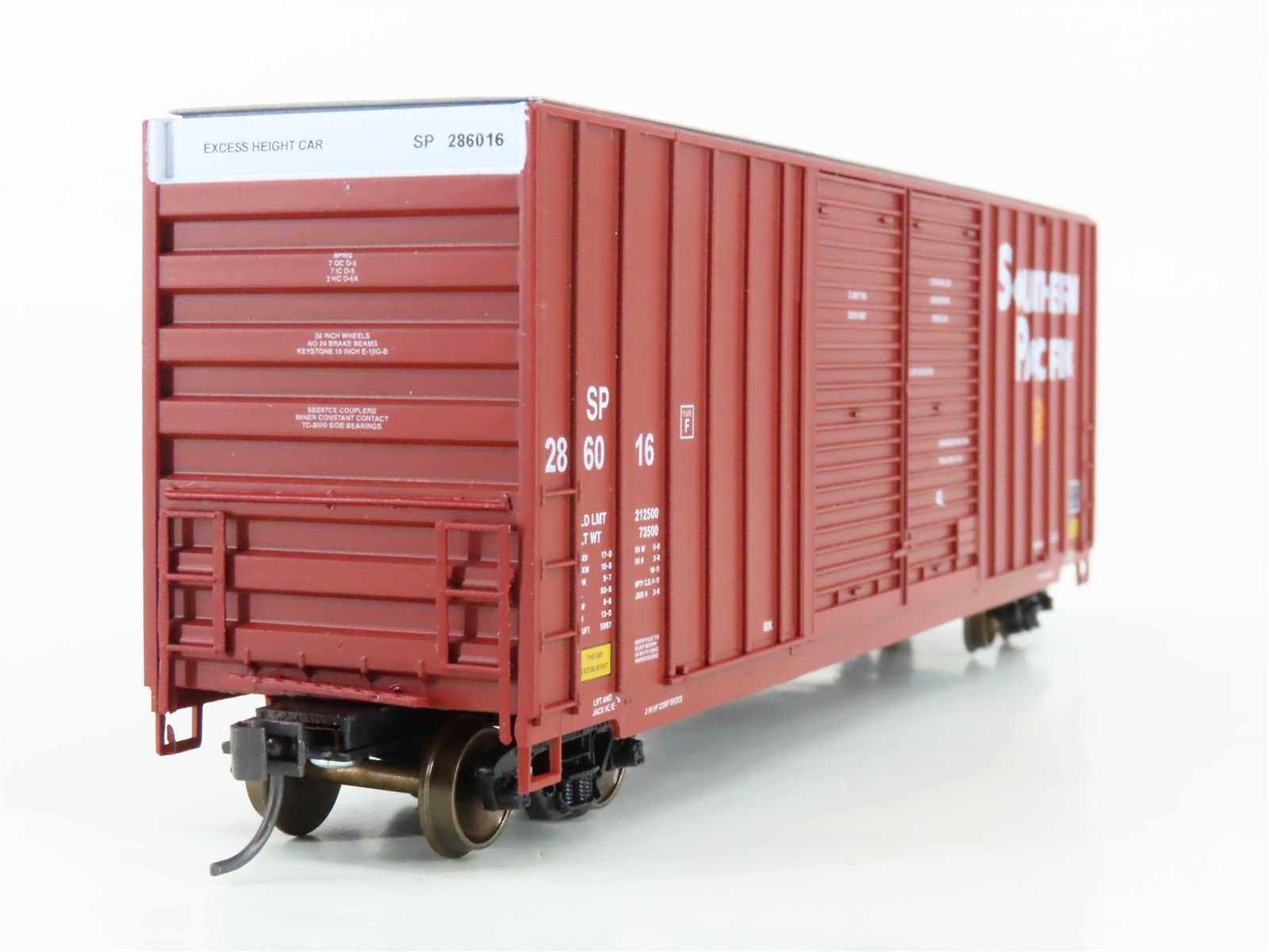 HO Scale LBF 1335 SP Southern Pacific 50' Double Door Hi-Cube Box Car #286016