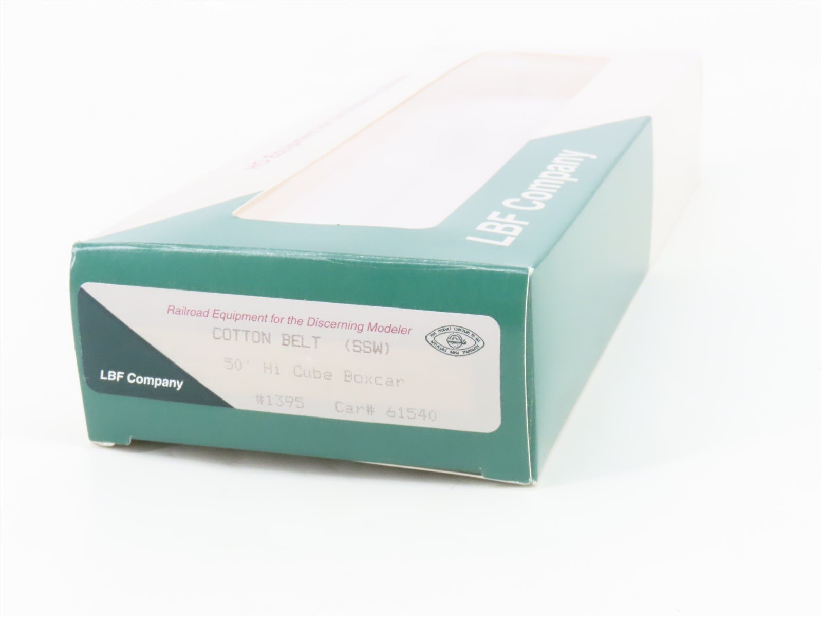 HO Scale LBF 1395 SSW Cotton Belt 50' Double Plug Door Hi-Cube Box Car #61540