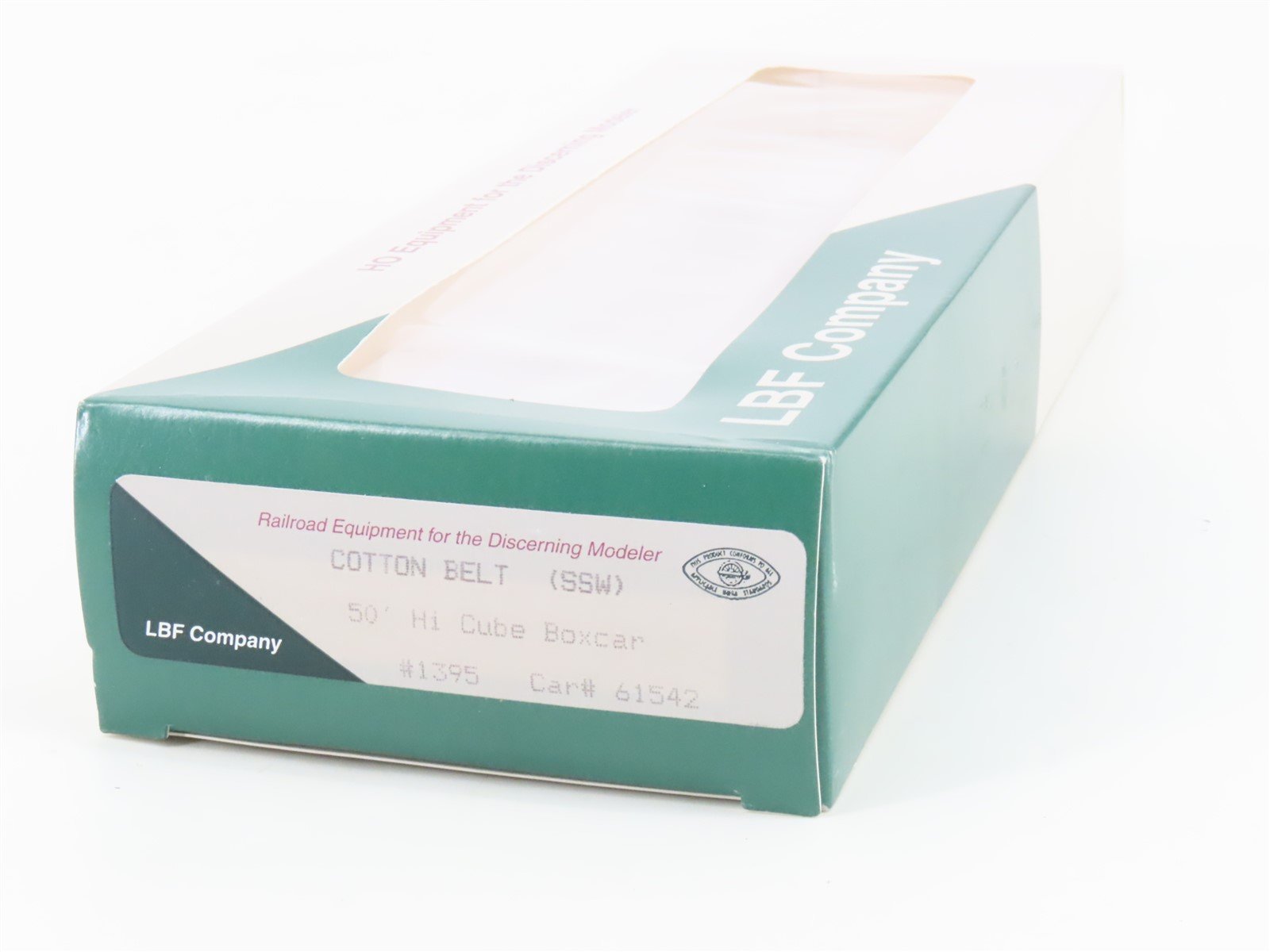 HO Scale LBF 1395 SSW Cotton Belt 50' Double Plug Door Hi-Cube Box Car #61542