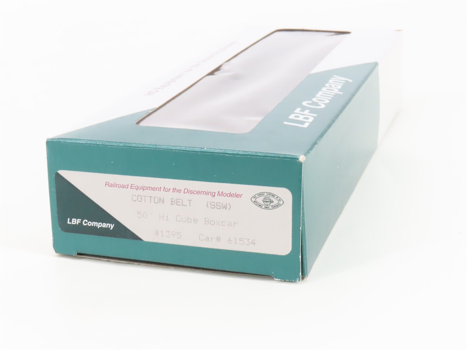 HO Scale LBF 1395 SSW Cotton Belt 50' Double Plug Door Hi-Cube Box Car #61534