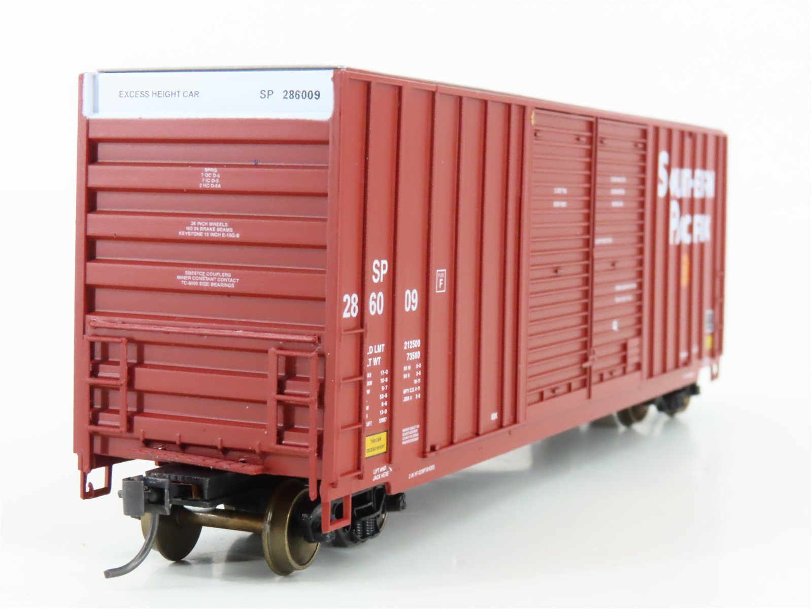 HO Scale LBF 1335 SP Southern Pacific 50' Double Door Hi-Cube Box Car #286009