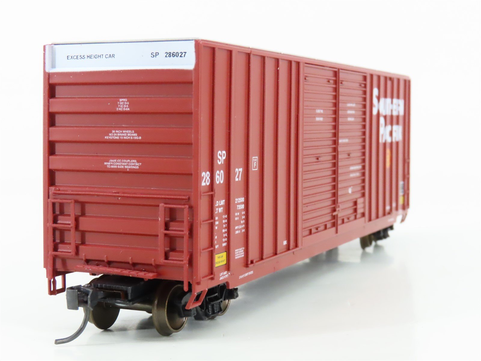 HO Scale LBF 1335 SP Southern Pacific 50' Double Door Hi-Cube Box Car #286027