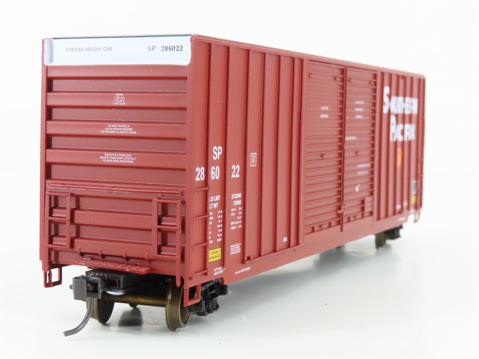 HO Scale LBF 1335 SP Southern Pacific 50' Double Door Hi-Cube Box Car #286022