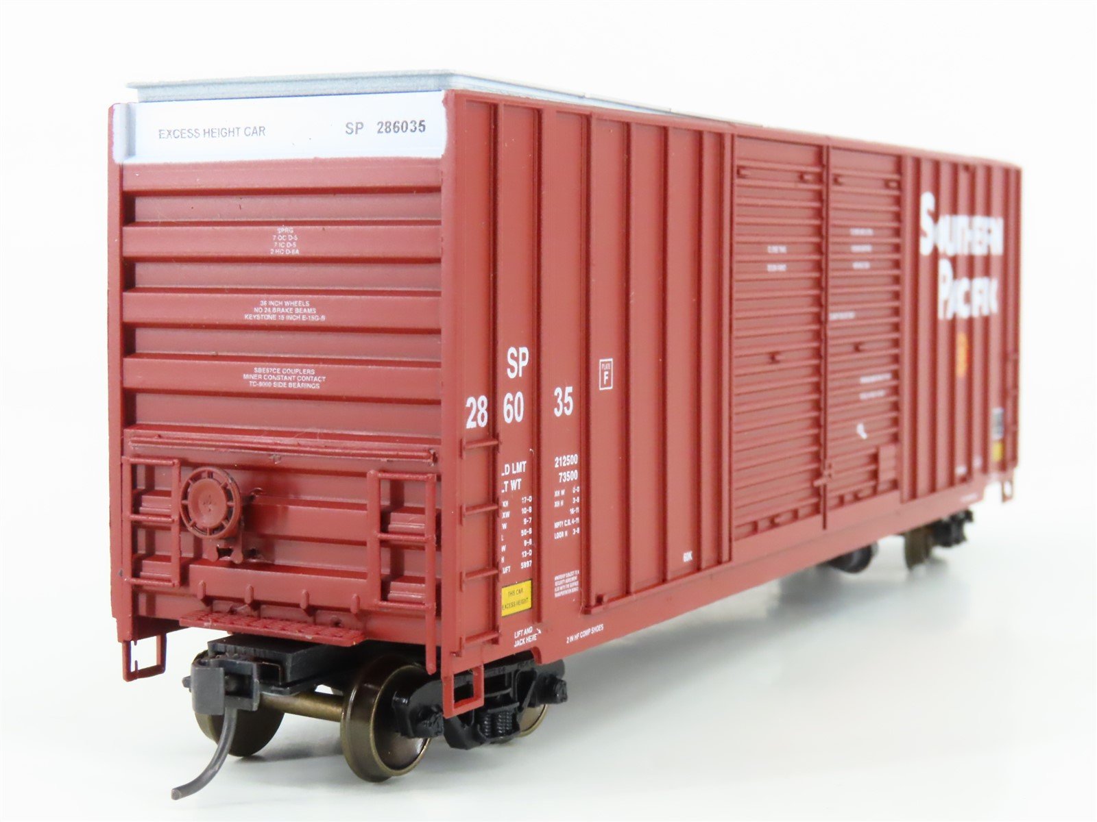 HO Scale LBF 1335 SP Southern Pacific 50' Double Door Hi-Cube Box Car #286035