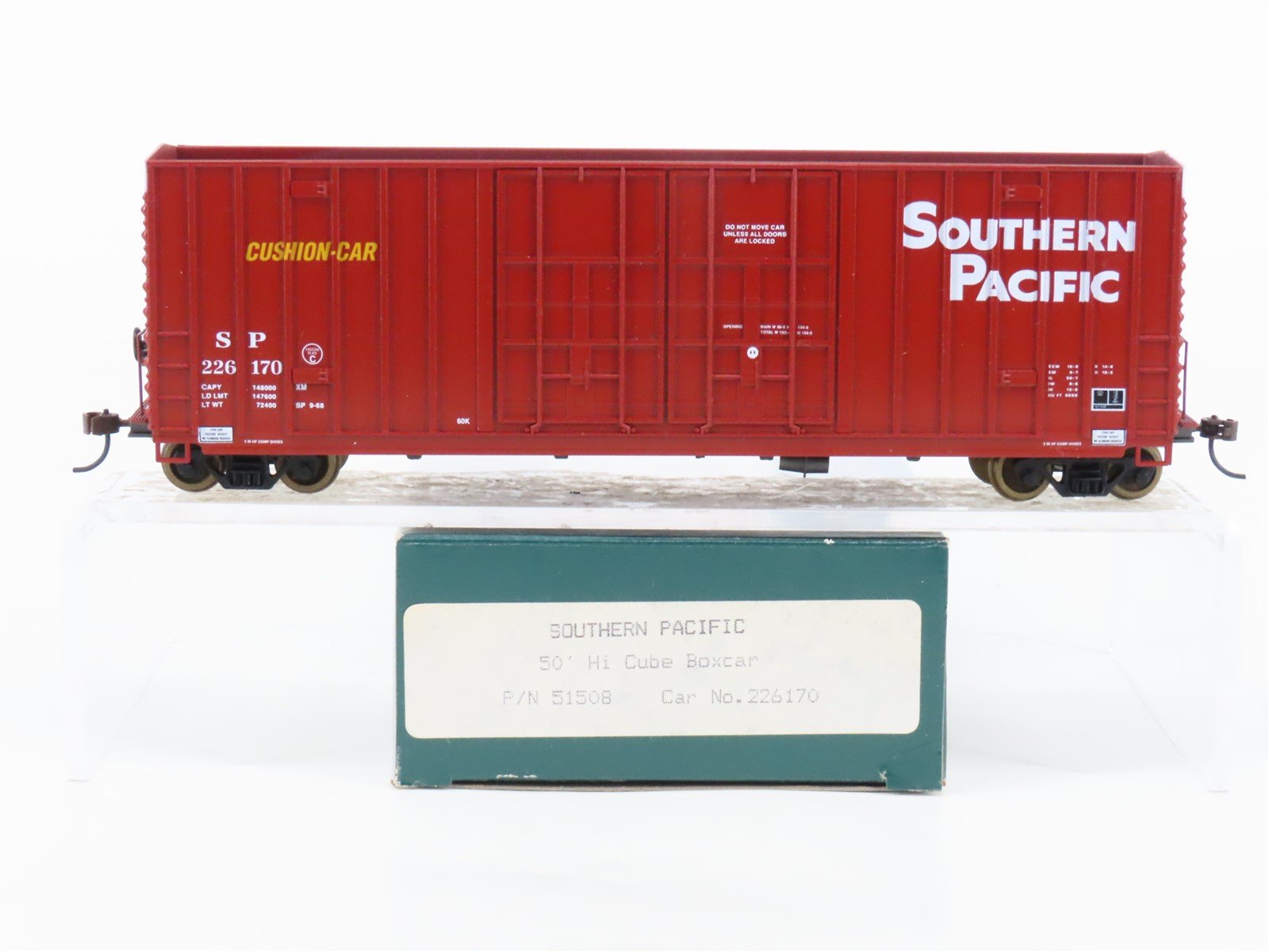 HO LBF 51508 SP Southern Pacific 50' Double Plug Door Hi-Cube Box Car #226170