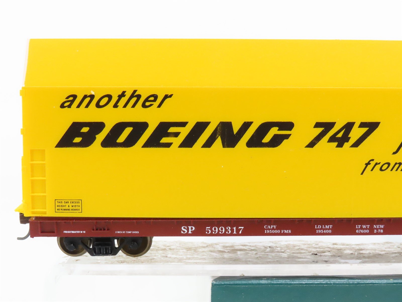 HO Scale LBF 1801-2 SP SP Southern Pacific Boeing Skybox Flat Car #599317