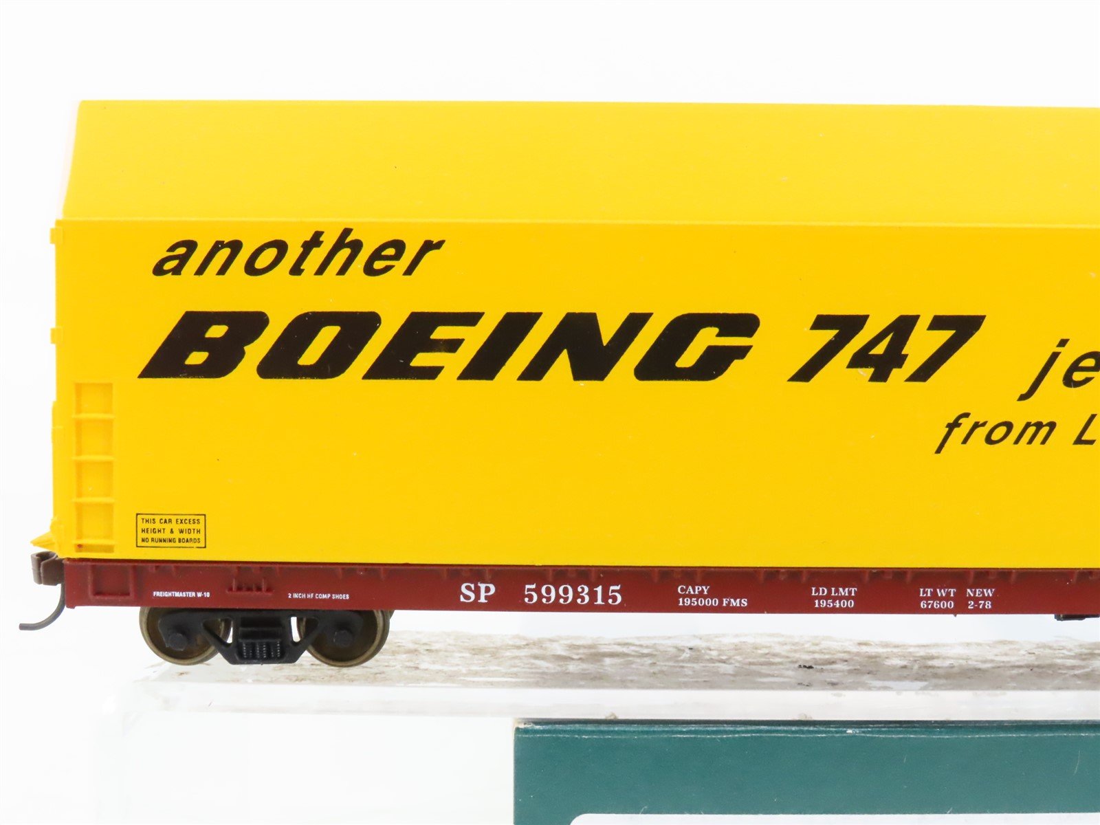 HO Scale LBF 1801-2 SP SP Southern Pacific Boeing Skybox Flat Car #599315