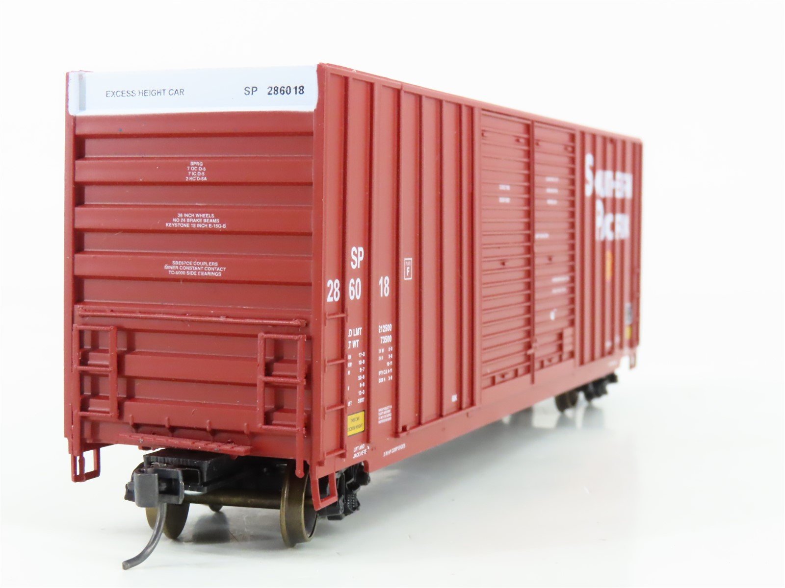 HO Scale LBF 1335 SP Southern Pacific 50' Double Door Hi-Cube Box Car #286018