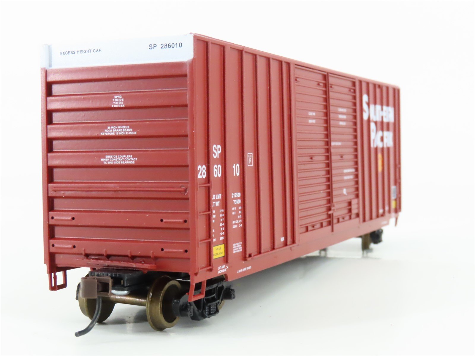 HO Scale LBF 51205 SP Southern Pacific 50' Double Door Hi-Cube Box Car #286010