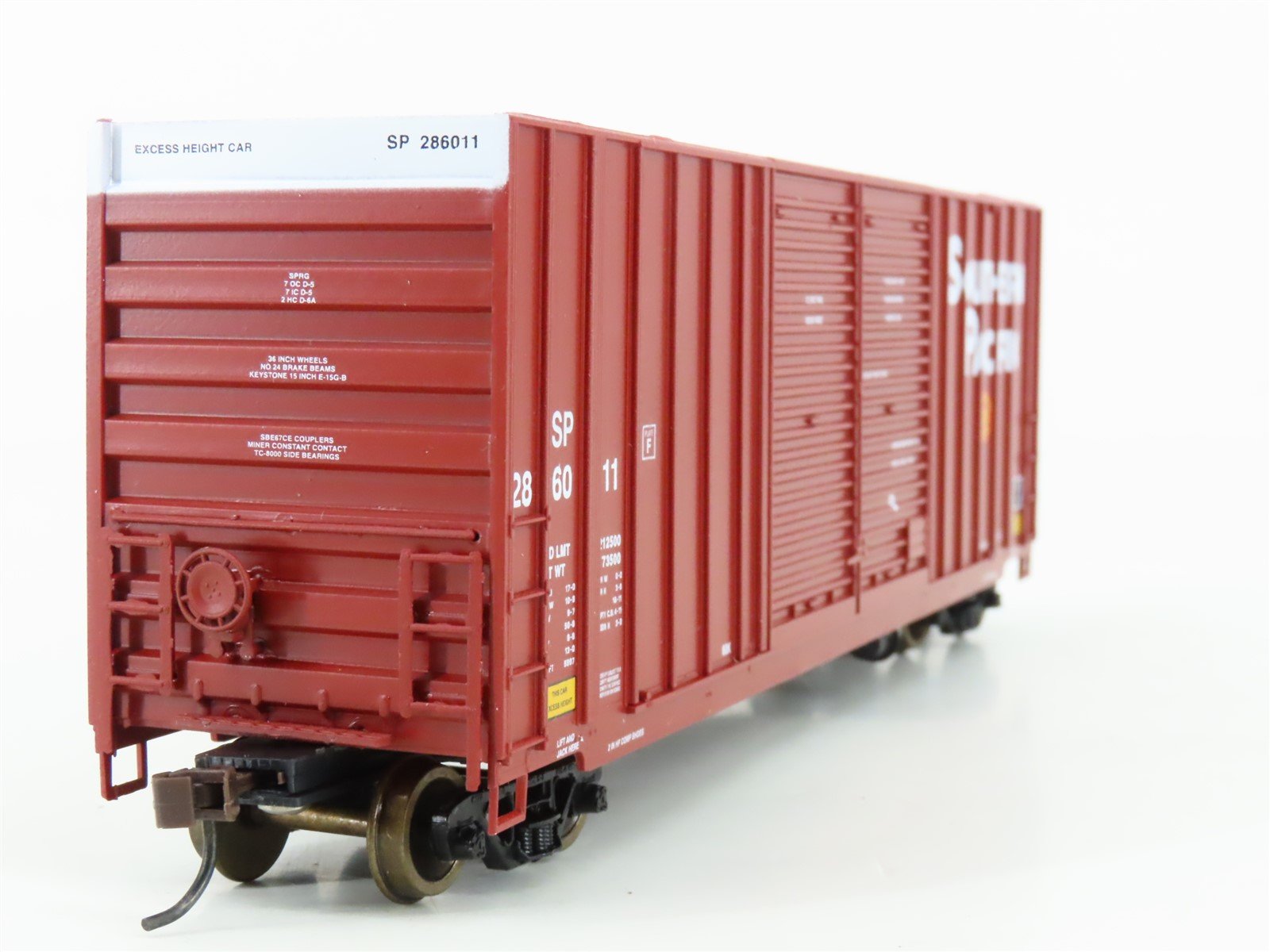 HO Scale LBF 51205 SP Southern Pacific 50' Double Door Hi-Cube Box Car #286011