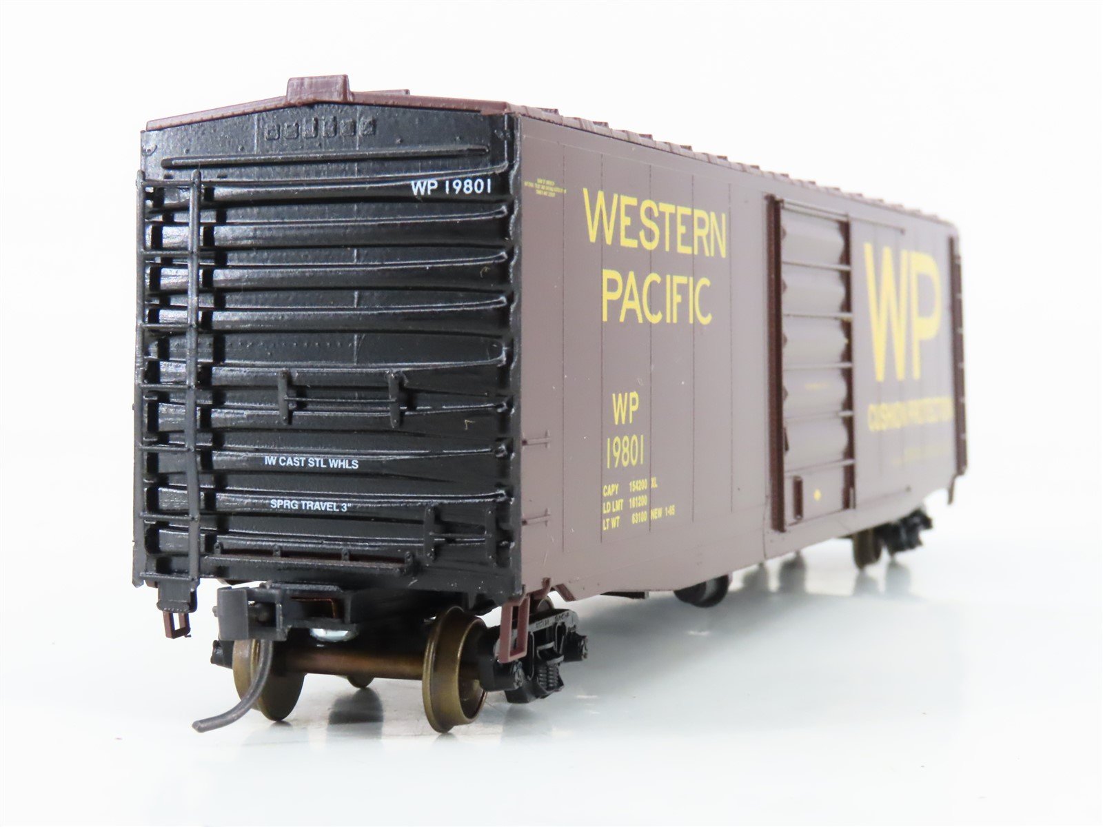 HO Scale LBF 1161 WP Western Pacific 50' PS-1 Single Door Box Car #19801