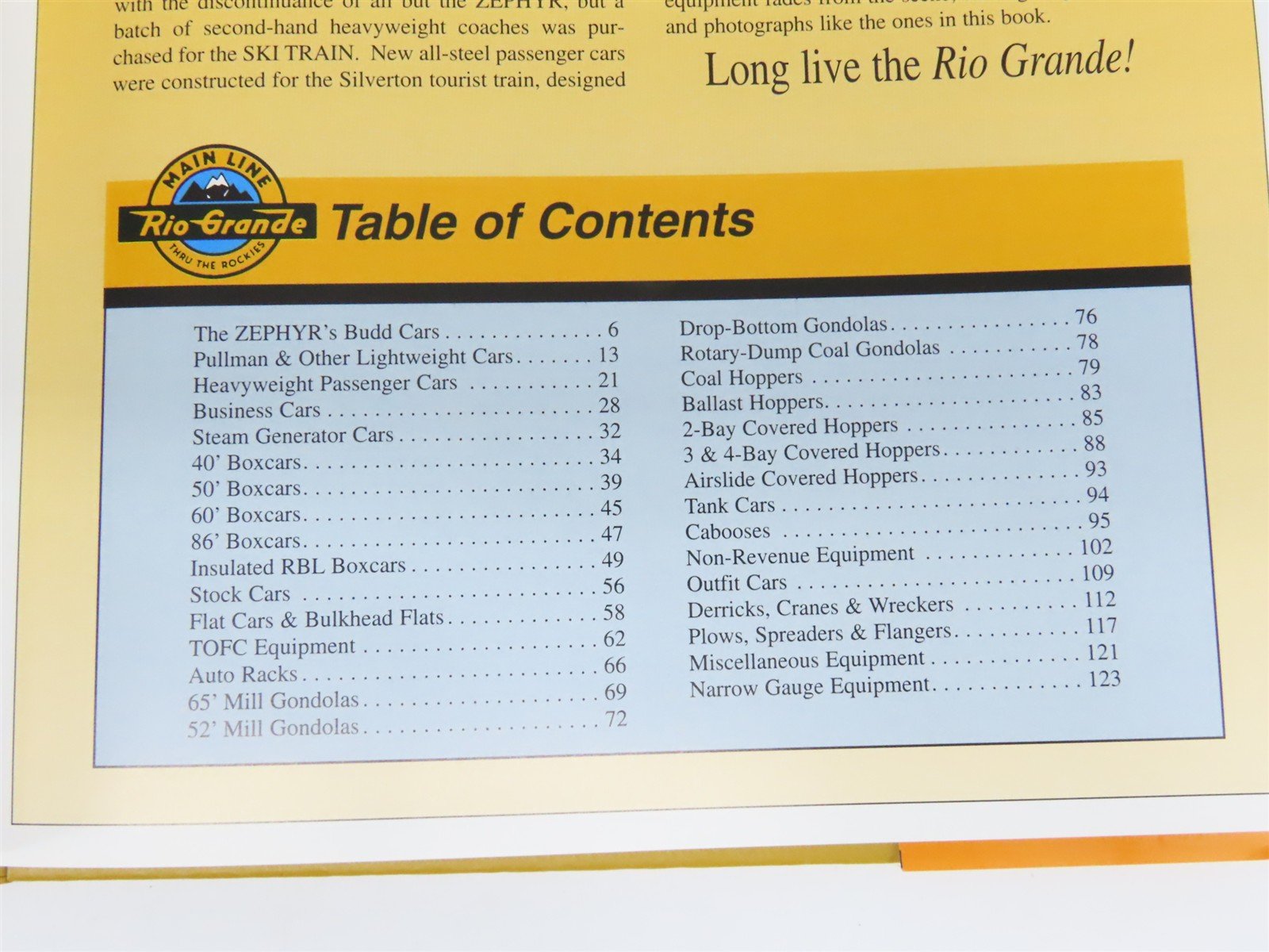 Morning Sun: Rio Grande Color Guide to Freight & Passenger Equipment ©1996