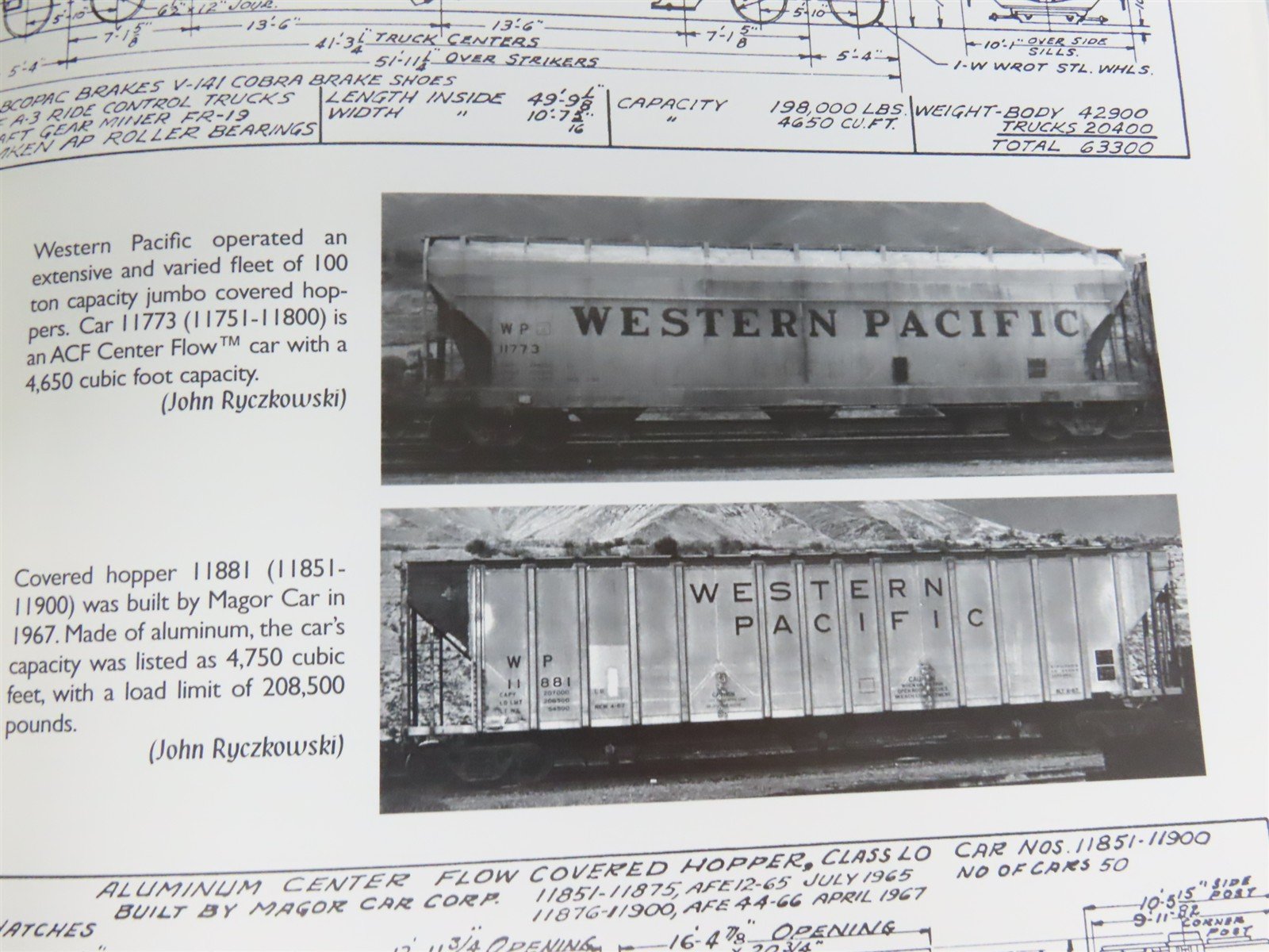 Western Pacific Locomotives & Cars by Patrick C. Dorin ©1998 HC Book