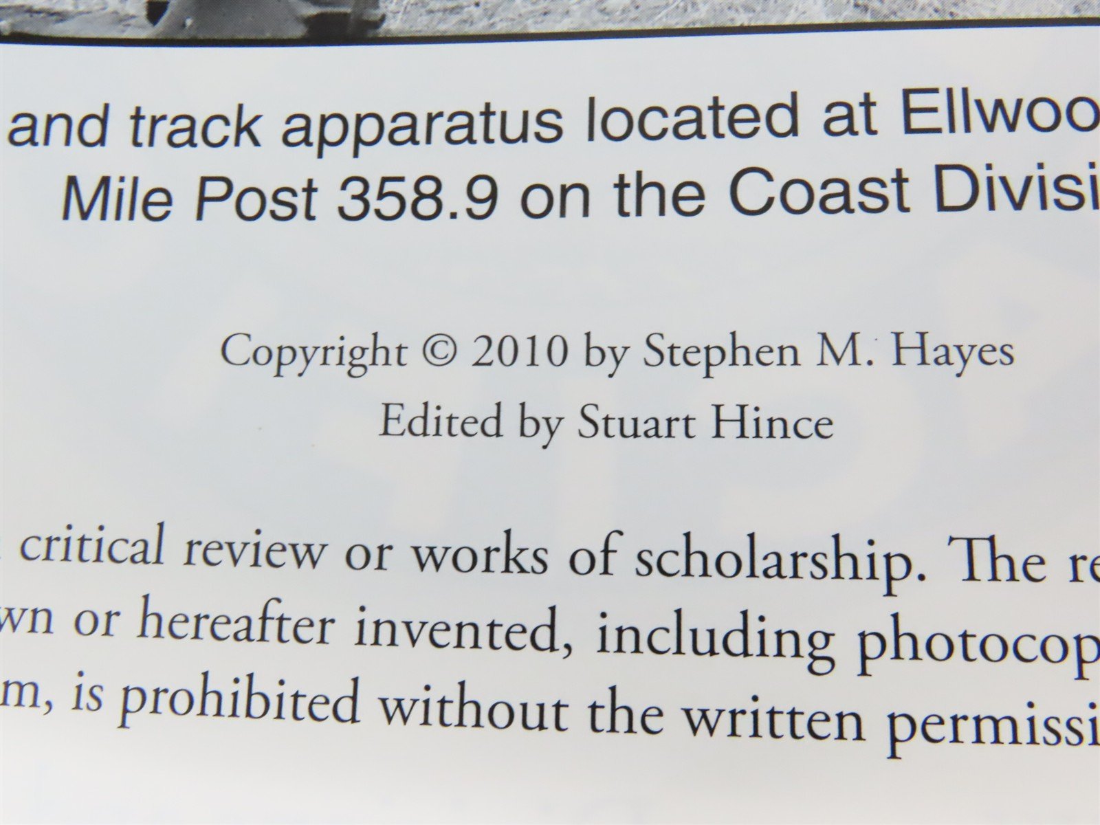Southern Pacific Depots In California, Vol. 1 by Stephen M. Hayes ©2010 HC Book