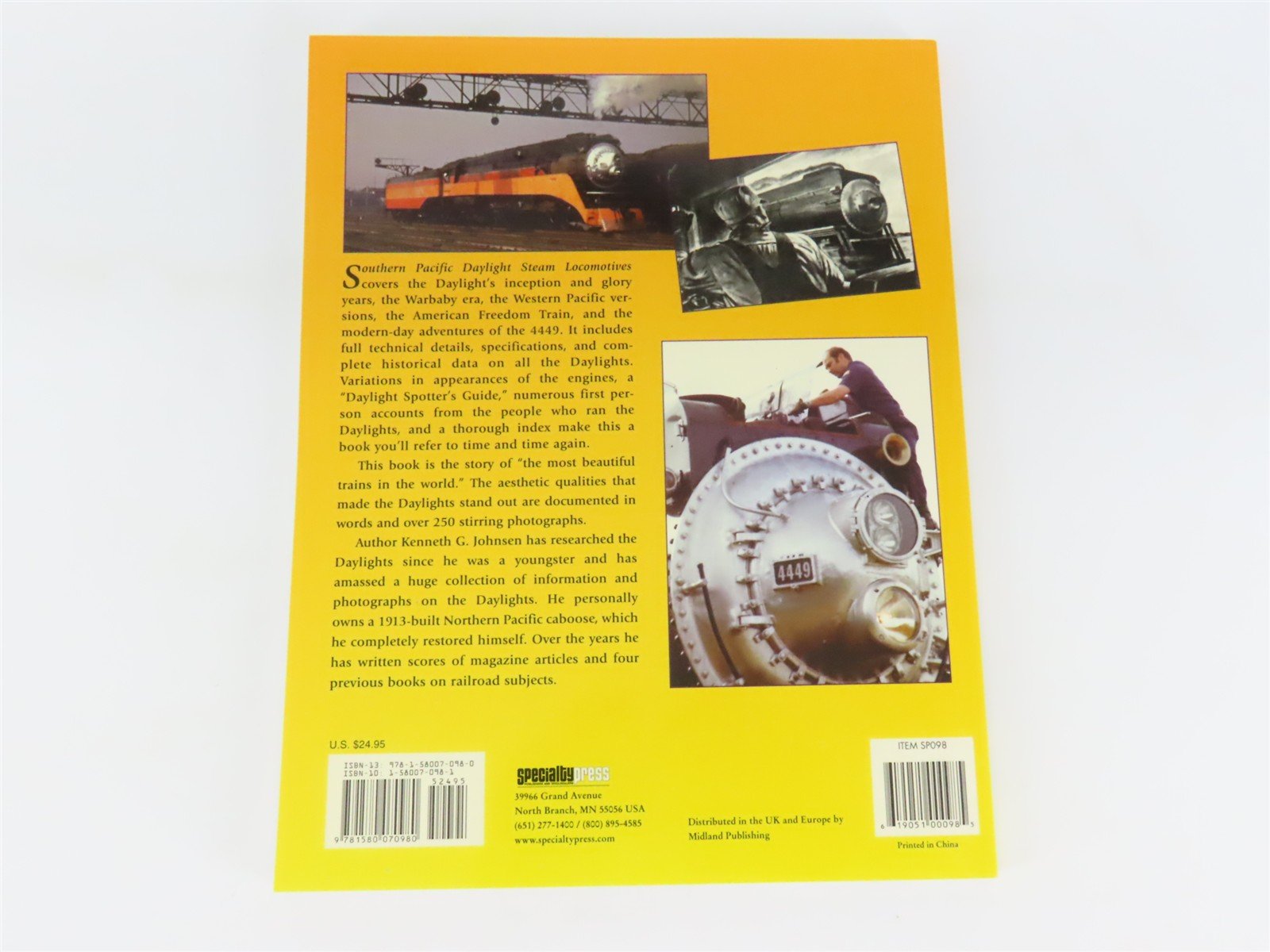 Traintech: Southern Pacific Daylight Steam Locomotives by Johnsen ©2006 SC Book