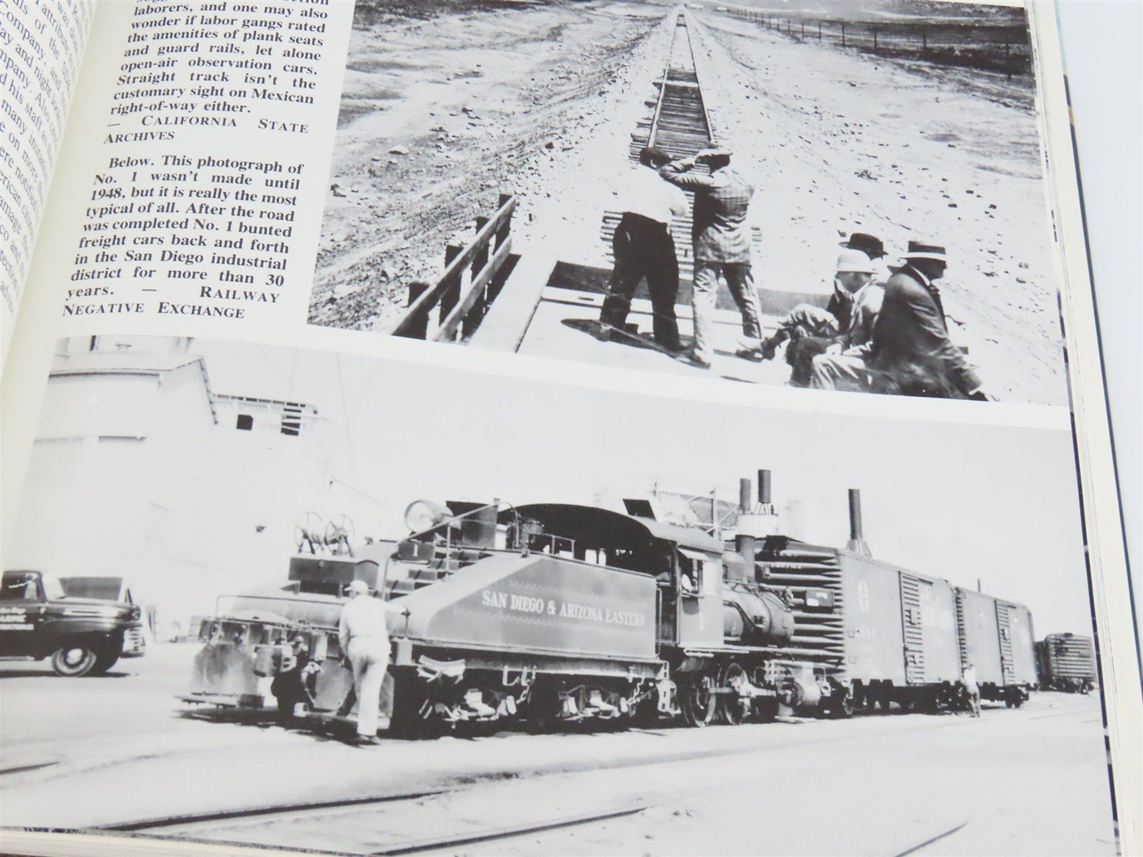 San Diego and Arizona: The Impossible Railroad by Robert M. Hanft ©1984 HC Book