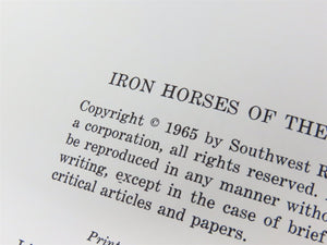 Iron Horses of the Santa Fe Trail by E. D. Worley ©1965 HC Book