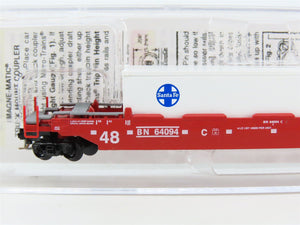 Z Micro-Trains MTL 54000021 BN Burlington Northern 70' Well Car w/ Container