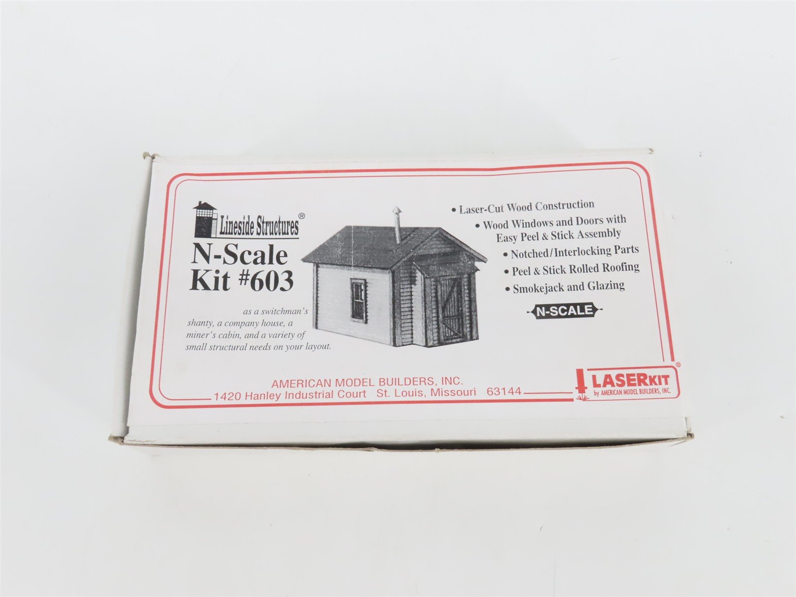 N 1/160 Scale American Model Builders LaserKit #603 Switchman's Shanty - SEALED