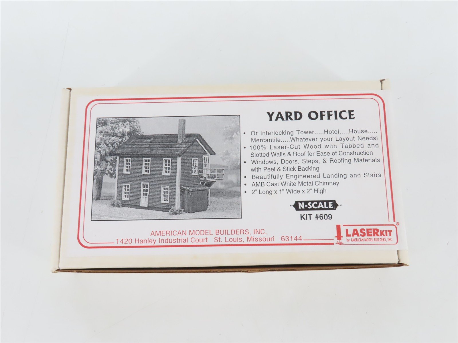 N 1/160 Scale American Model Builders LaserKit #609 Yard Office - SEALED