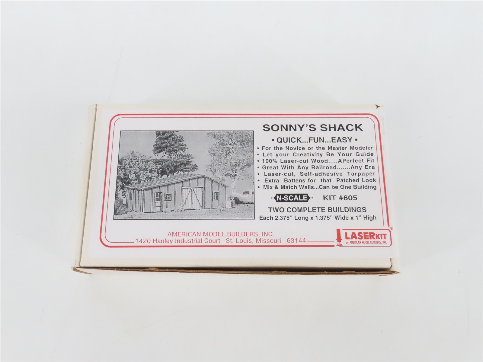 N 1/160 Scale American Model Builders LaserKit #605 Sonny's Shack - SEALED