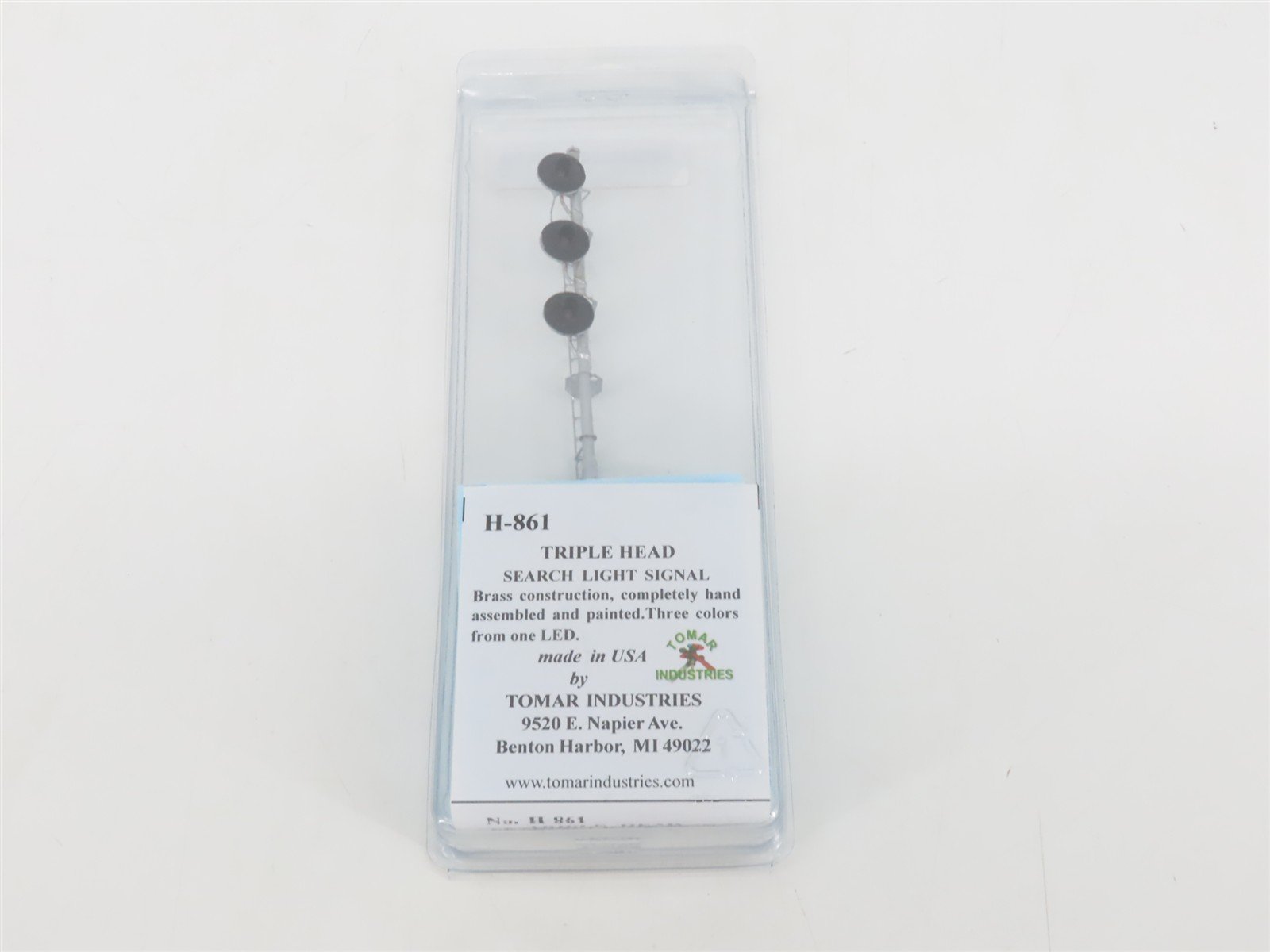 HO 1/87 Scale Tomar BRASS H-861 Triple Head Search Light Signal