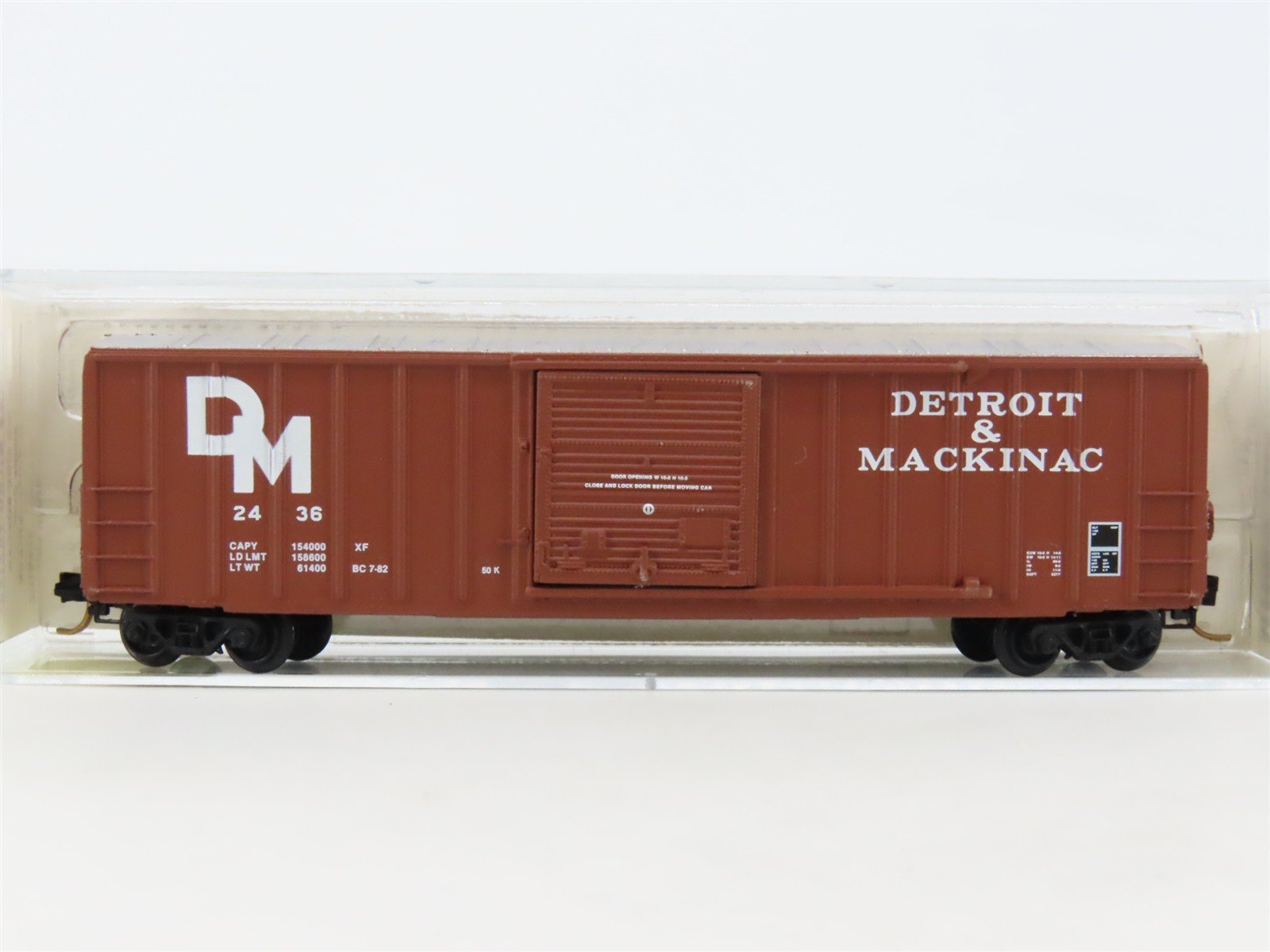 N Scale Kadee Micro-Trains MTL 25280 DM Detroit & Mackinac 50' Box Car #2436