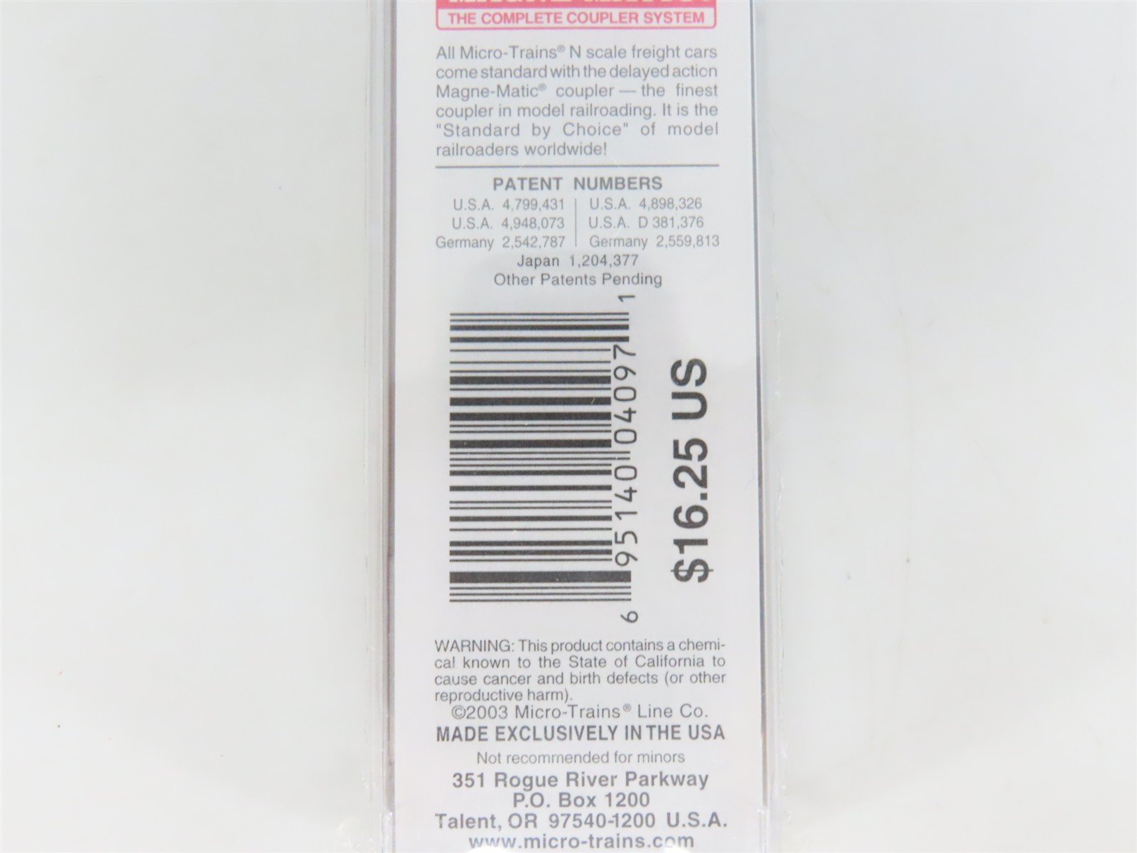N Scale Micro-Trains MTL 25270 SL-SF Frisco 50' Single Door Box Car #42466