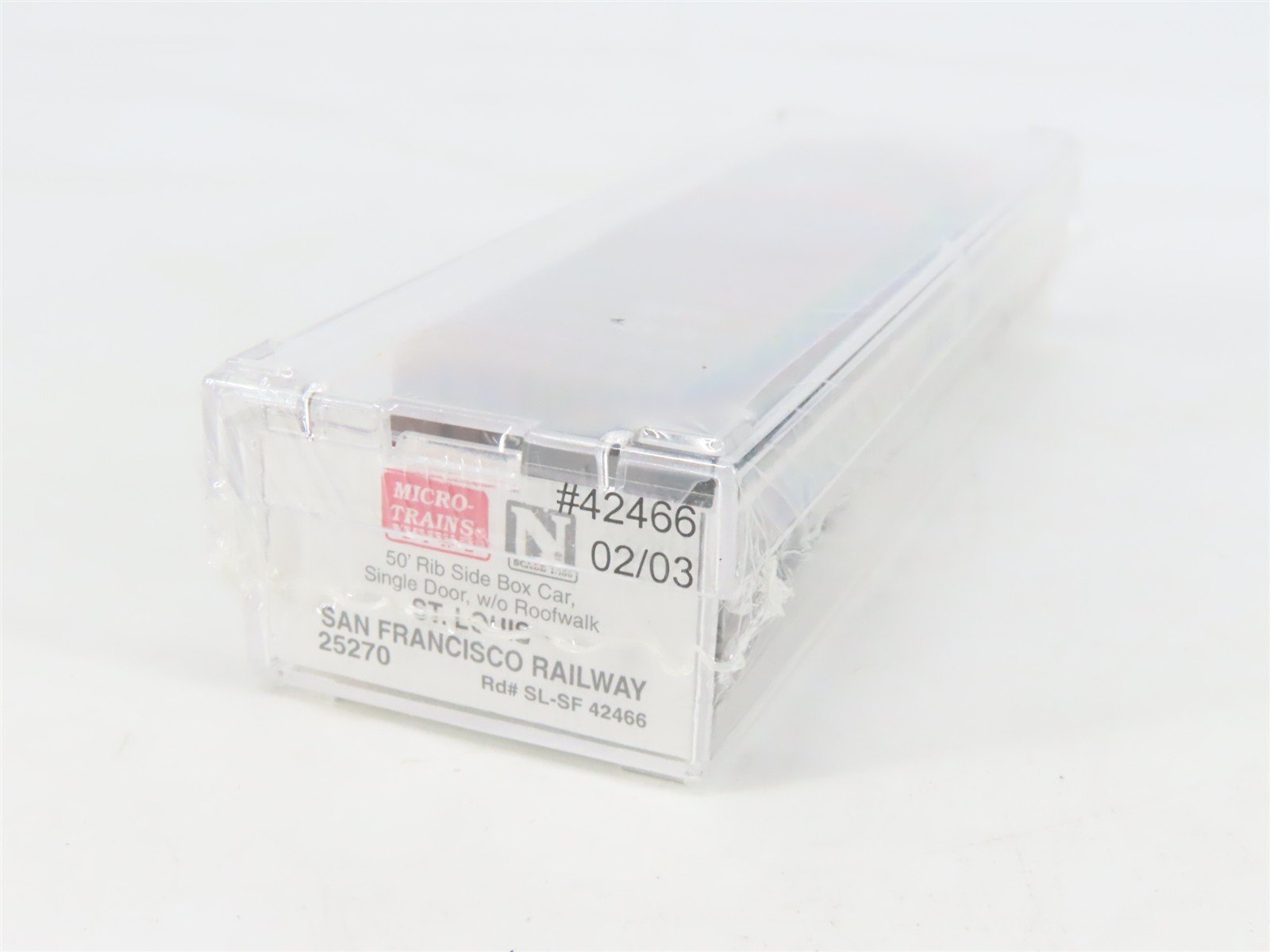 N Scale Micro-Trains MTL 25270 SL-SF Frisco 50' Single Door Box Car #42466