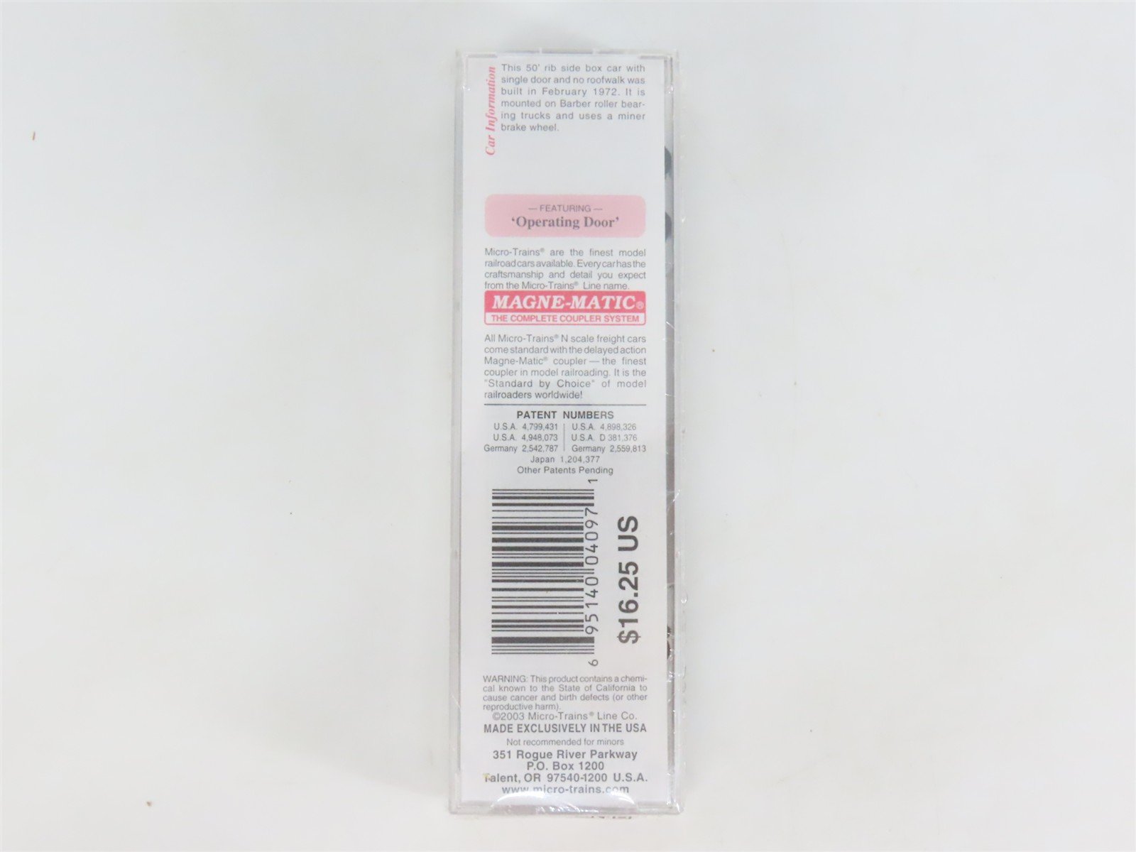 N Scale Micro-Trains MTL 25270 SL-SF Frisco 50' Single Door Box Car #42466