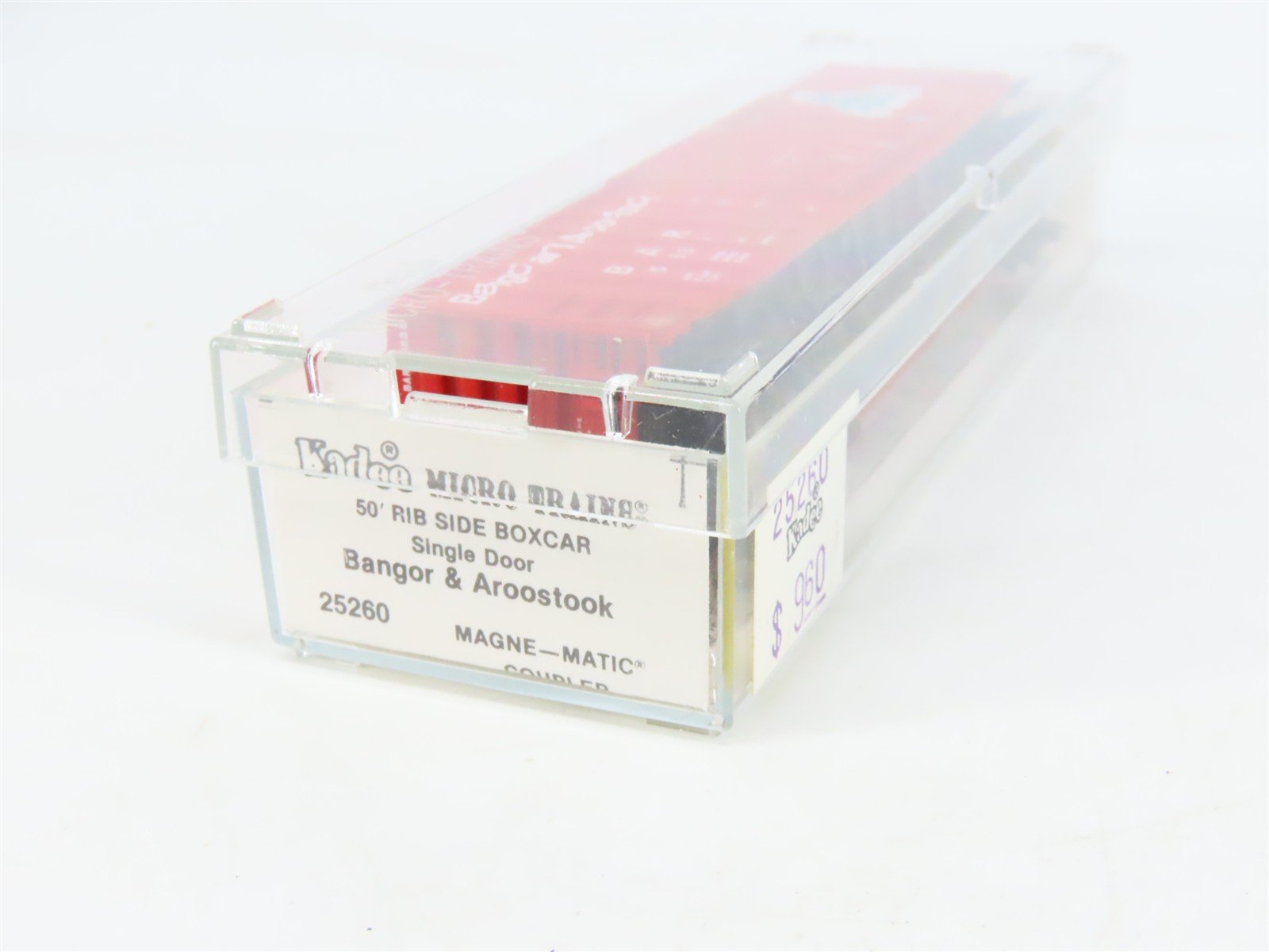 N Scale Kadee Micro-Trains MTL 25260 BAR Bangor & Aroostook 50' Box Car #5635
