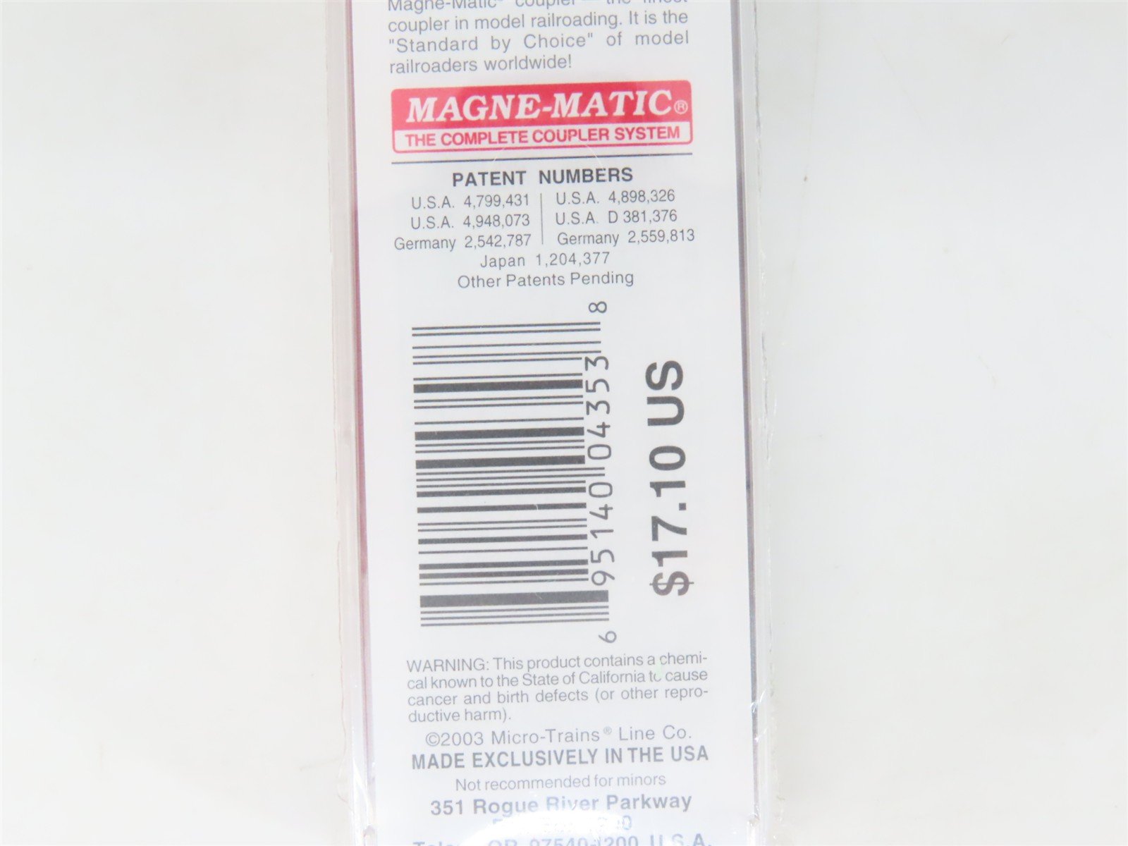 N Scale Micro-Trains MTL 25260 BAR Bangor & Aroostook 50' Box Car #5639