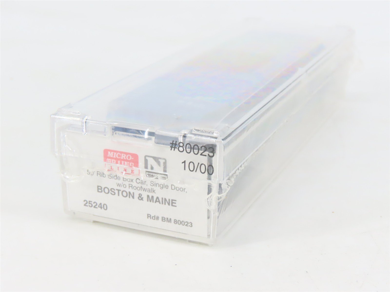 N Scale Micro-Trains MTL 25240 BM Boston & Maine 50' Rib Side Box Car #80023