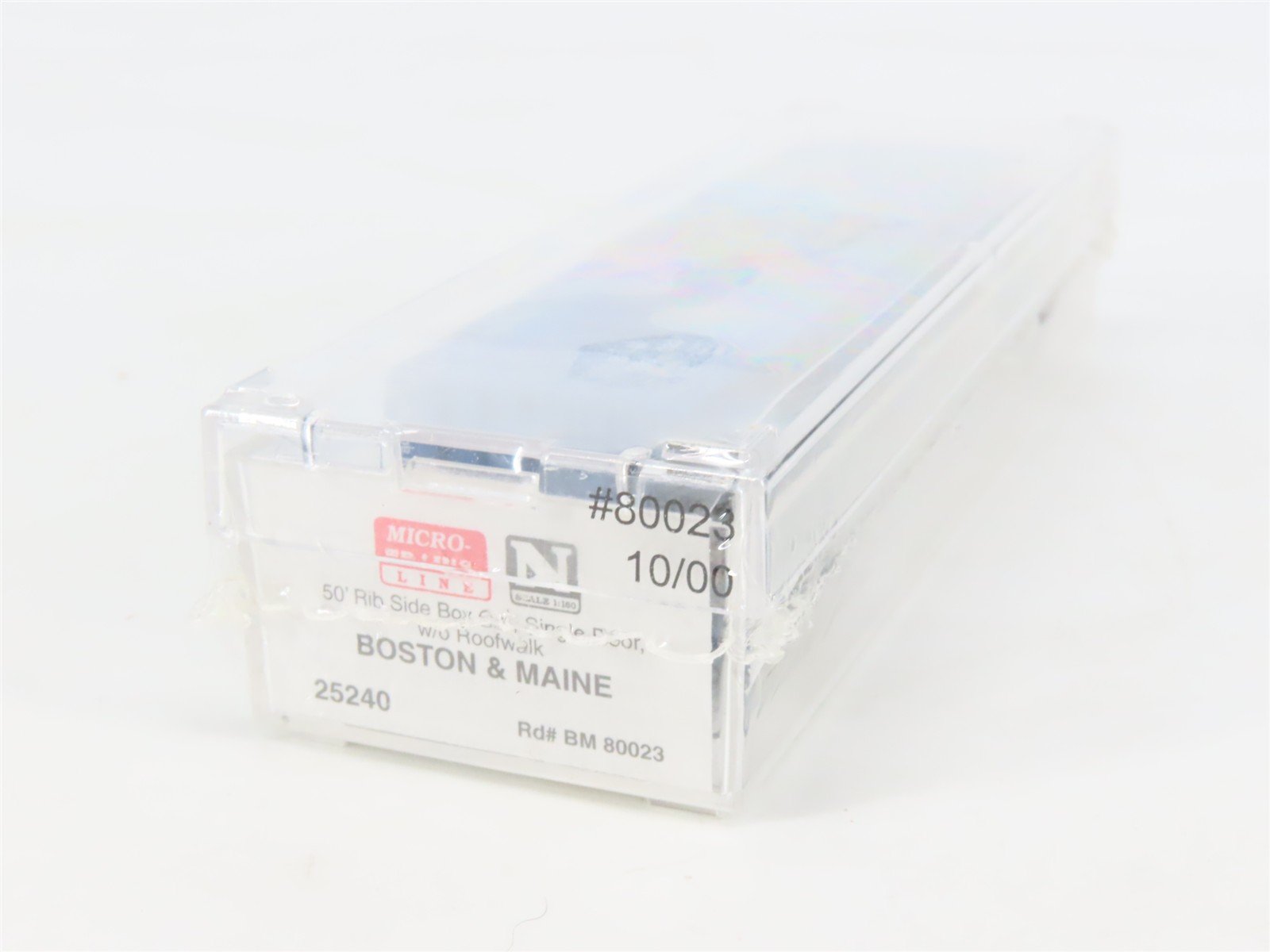 N Scale Micro-Trains MTL 25240 BM Boston & Maine 50' Rib Side Box Car #80023