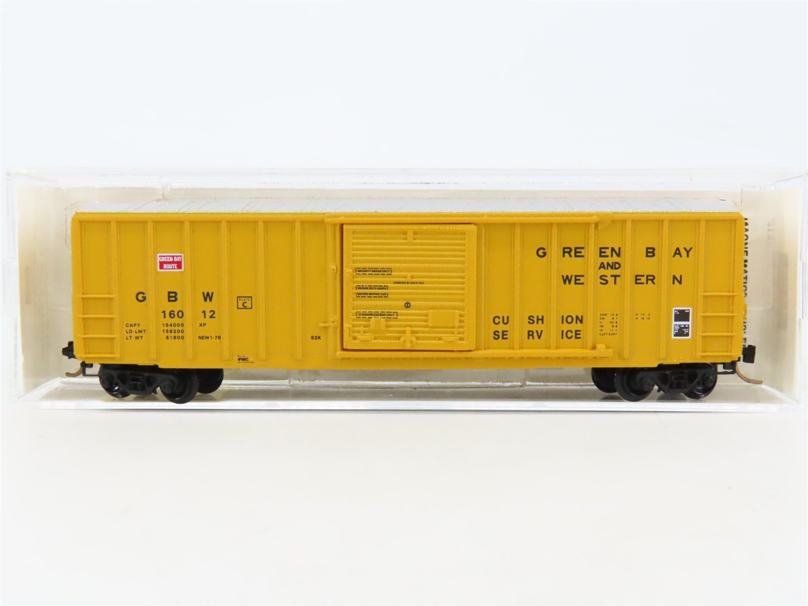 N Scale Micro-Trains MTL 25230 GBW Green Bay Route 50' Rib Side Box Car #16012