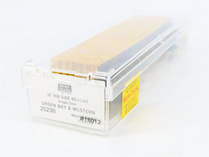 N Scale Micro-Trains MTL 25230 GBW Green Bay Route 50' Rib Side Box Car #16012