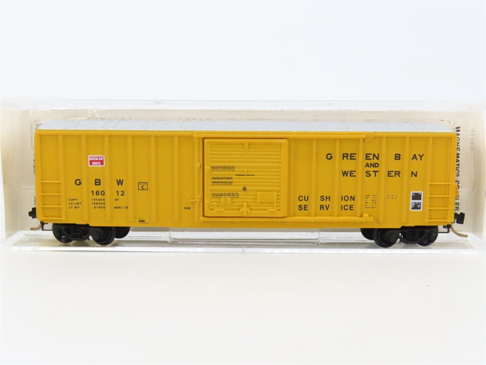 N Scale Micro-Trains MTL 25230 GBW Green Bay Route 50' Rib Side Box Car #16012