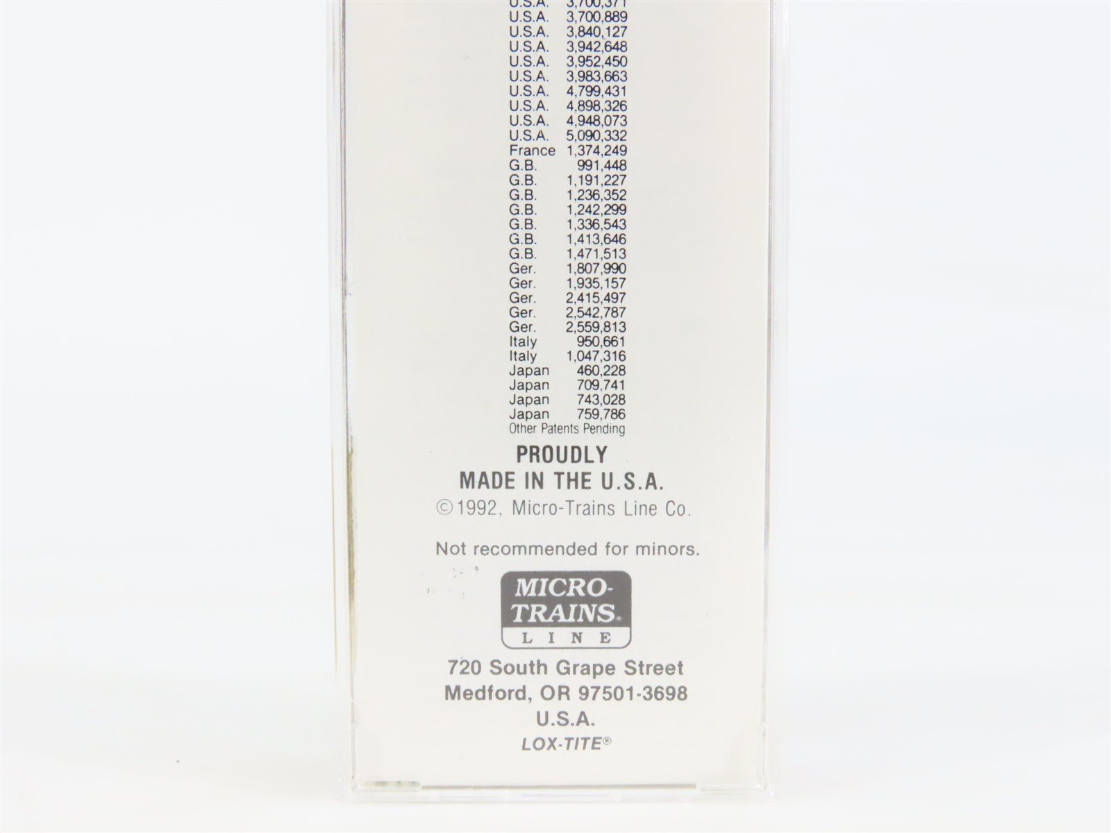 N Scale Micro-Trains MTL 25230 GBW Green Bay Route 50' Rib Side Box Car #16012