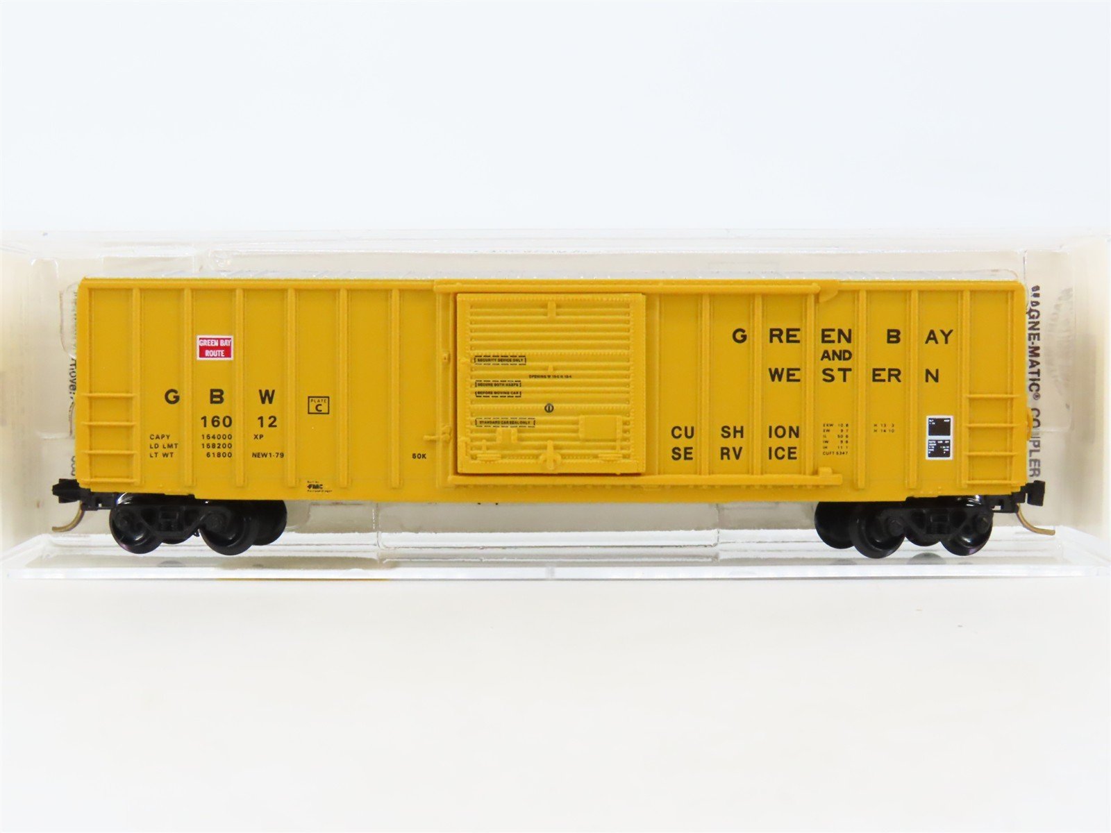 N Scale Micro-Trains MTL 25230 GBW Green Bay Route 50' Rib Side Box Car #16012