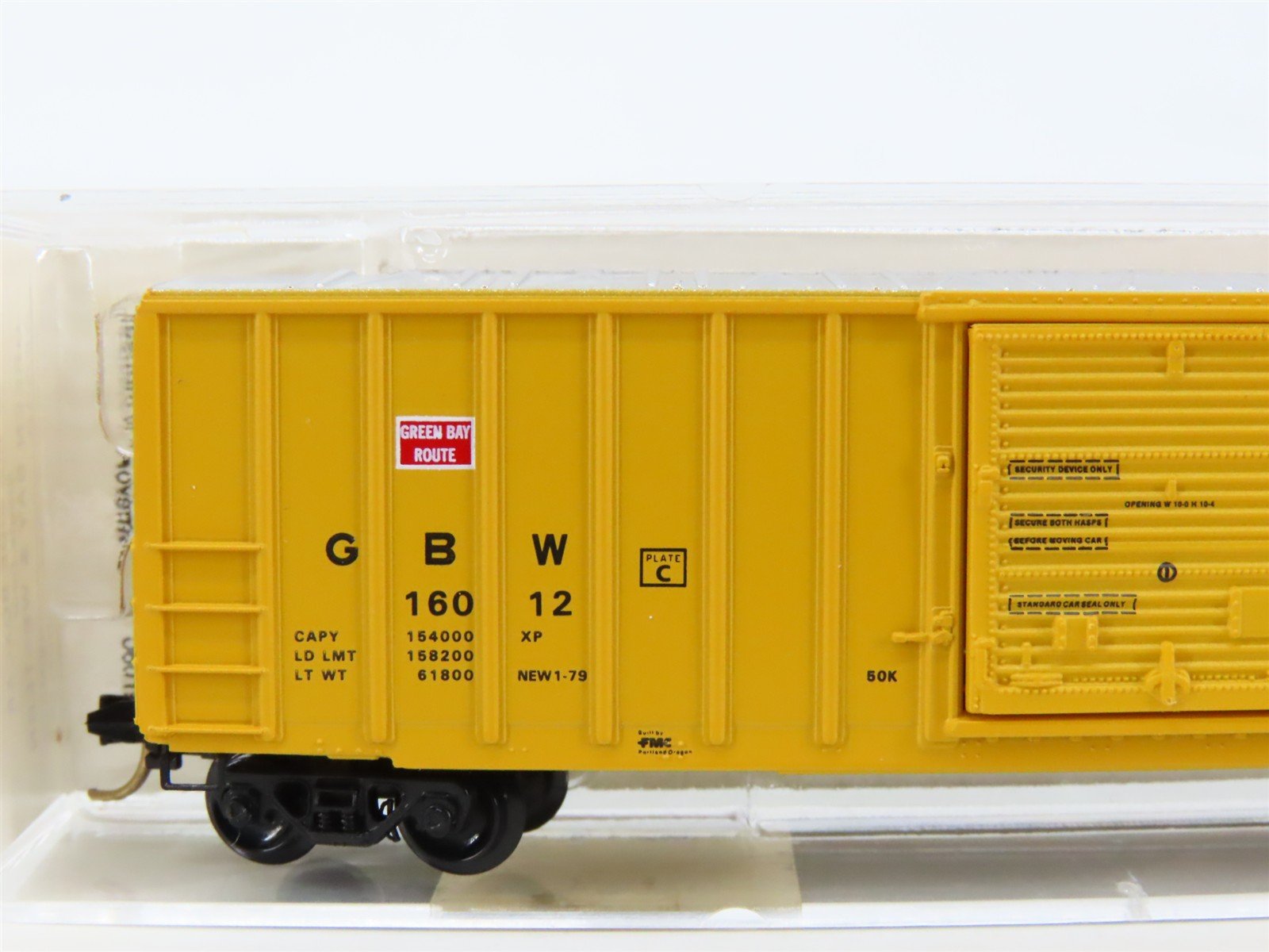 N Scale Micro-Trains MTL 25230 GBW Green Bay Route 50' Rib Side Box Car #16012